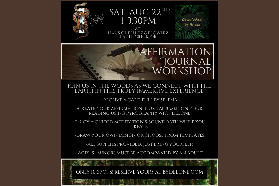 Affirmation Journal Workshop: Featuring Green Witch by Selena  