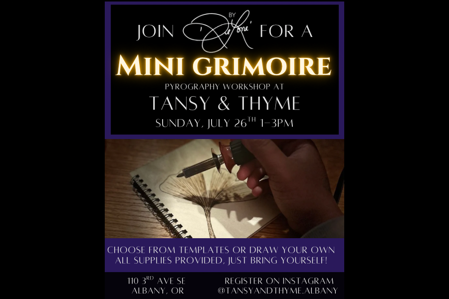Mini Grimoire Pyrography Workshop