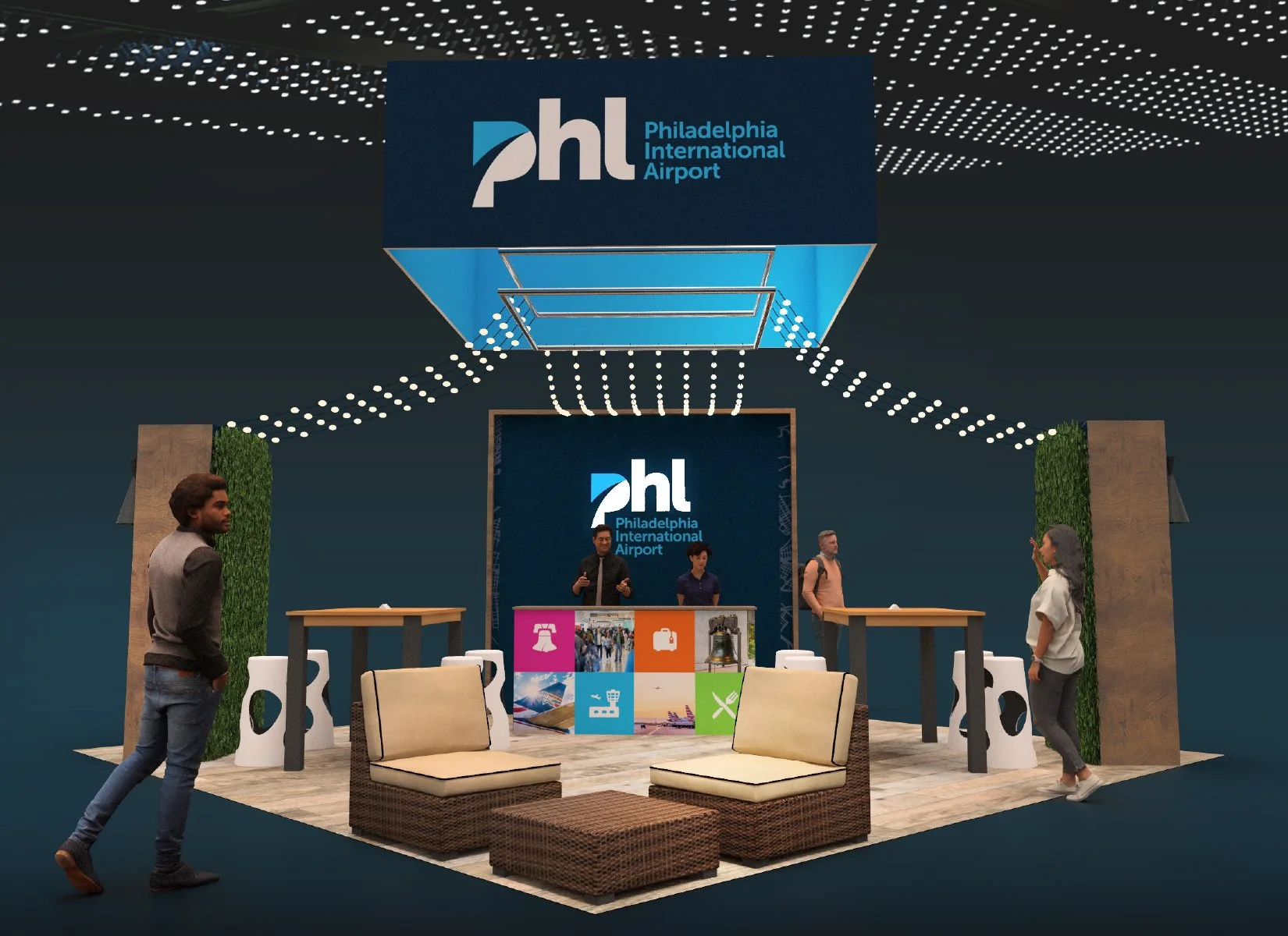 This is the concept rendering the team was working on when I joined the project. One problem we needed to address was having a more defined sense of place.