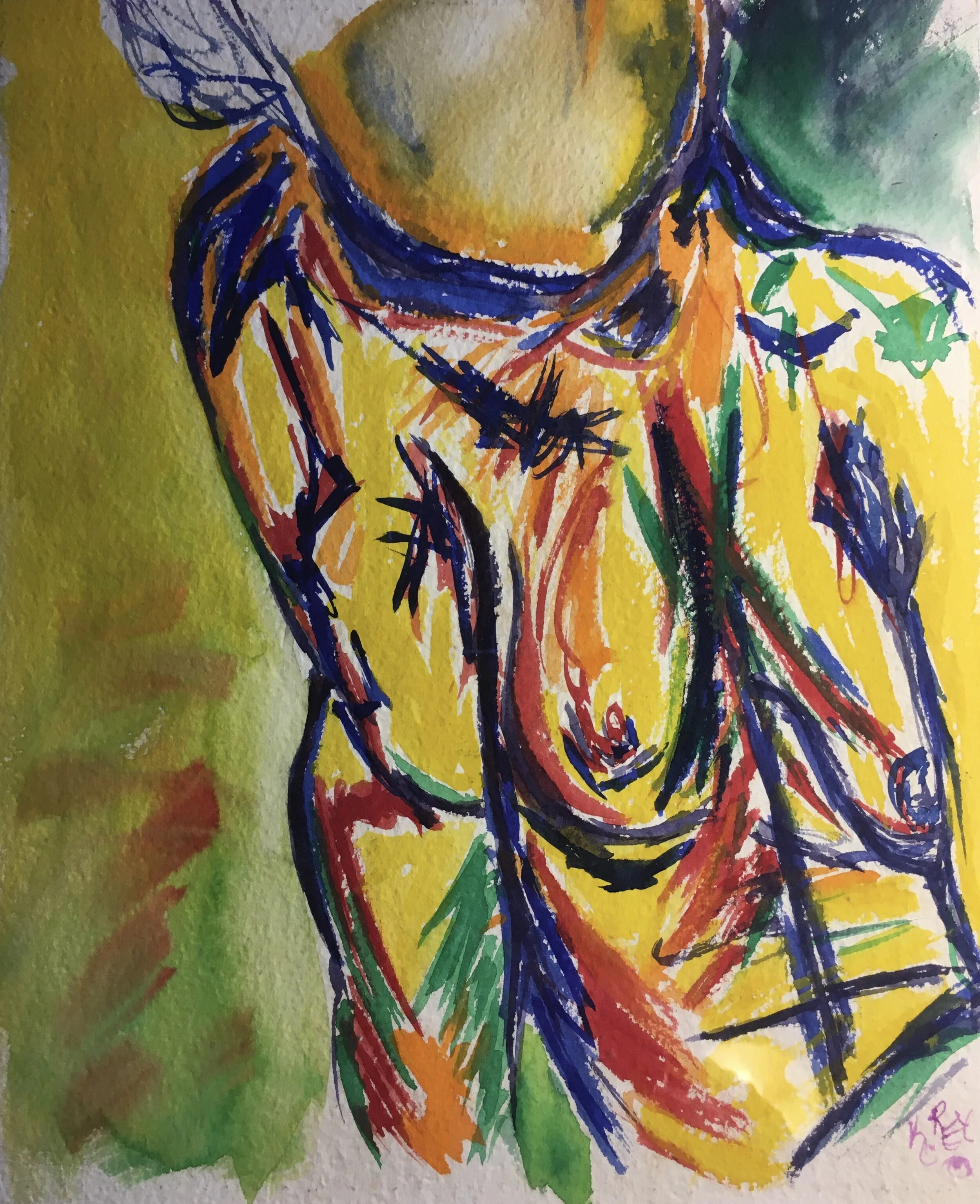 "Model in Contemplation"  9"x11"  $200.00