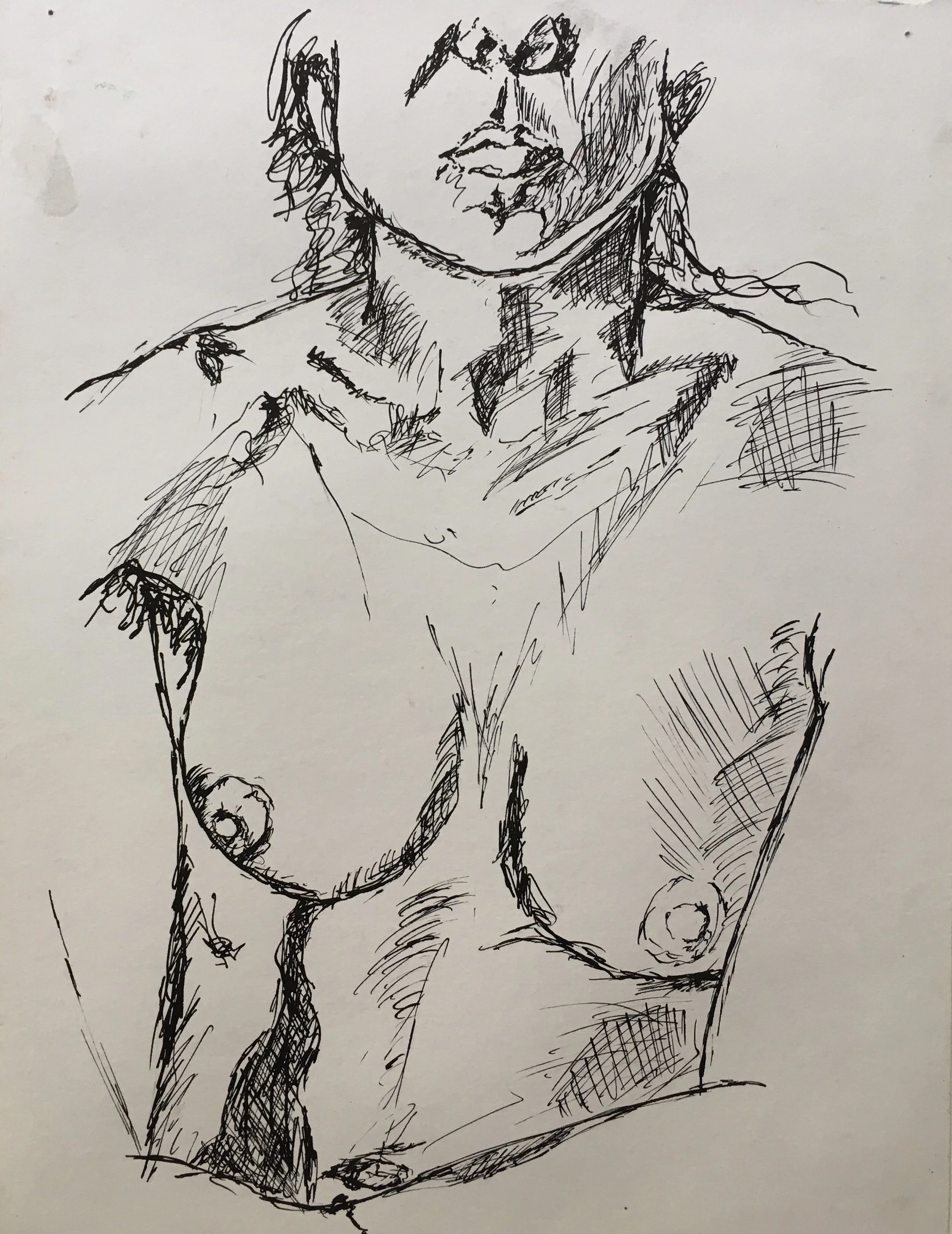 "Ink Study"   9"x11"  $100.00