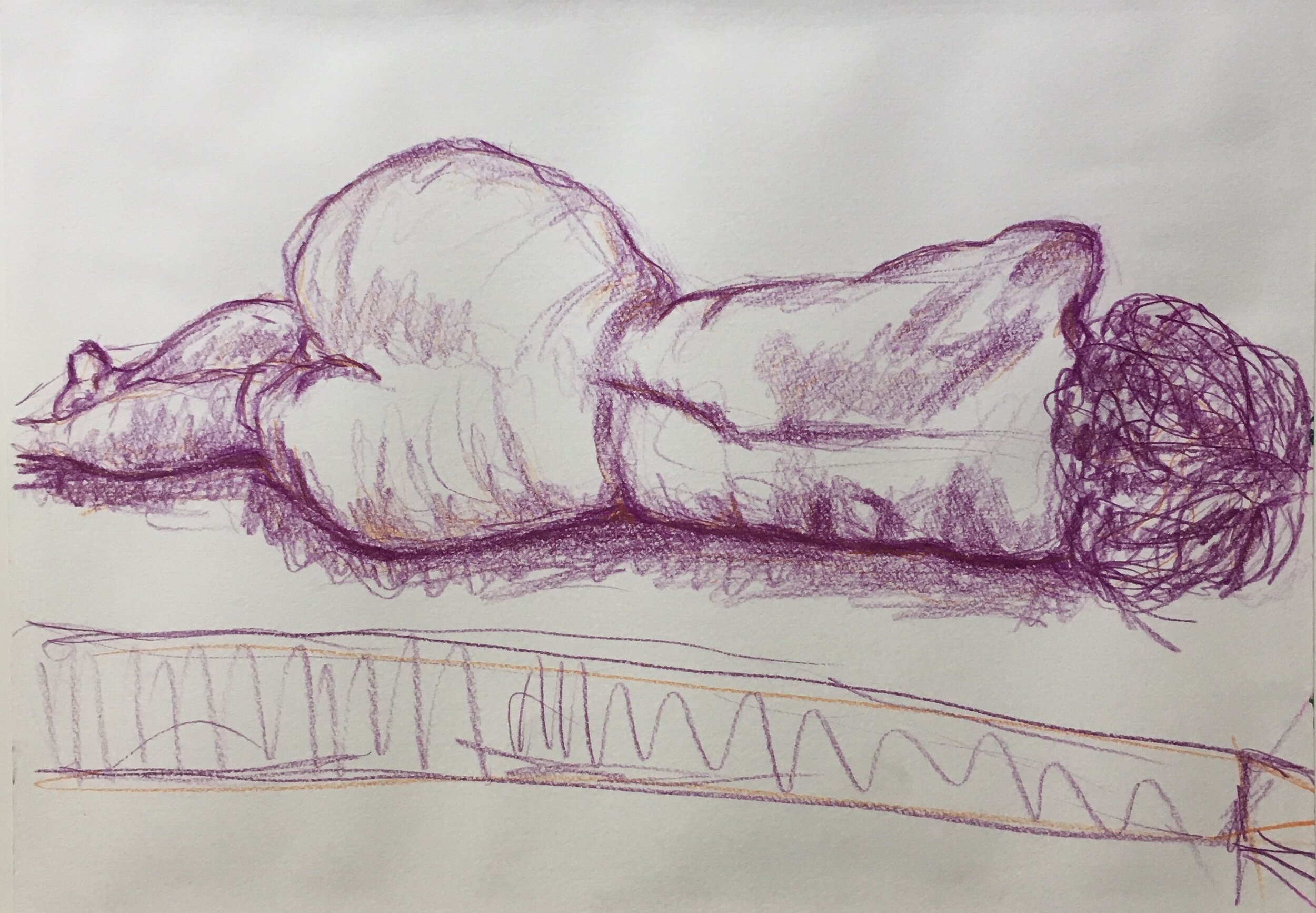 Drawing in colored pencil  11"x14"   $100.00