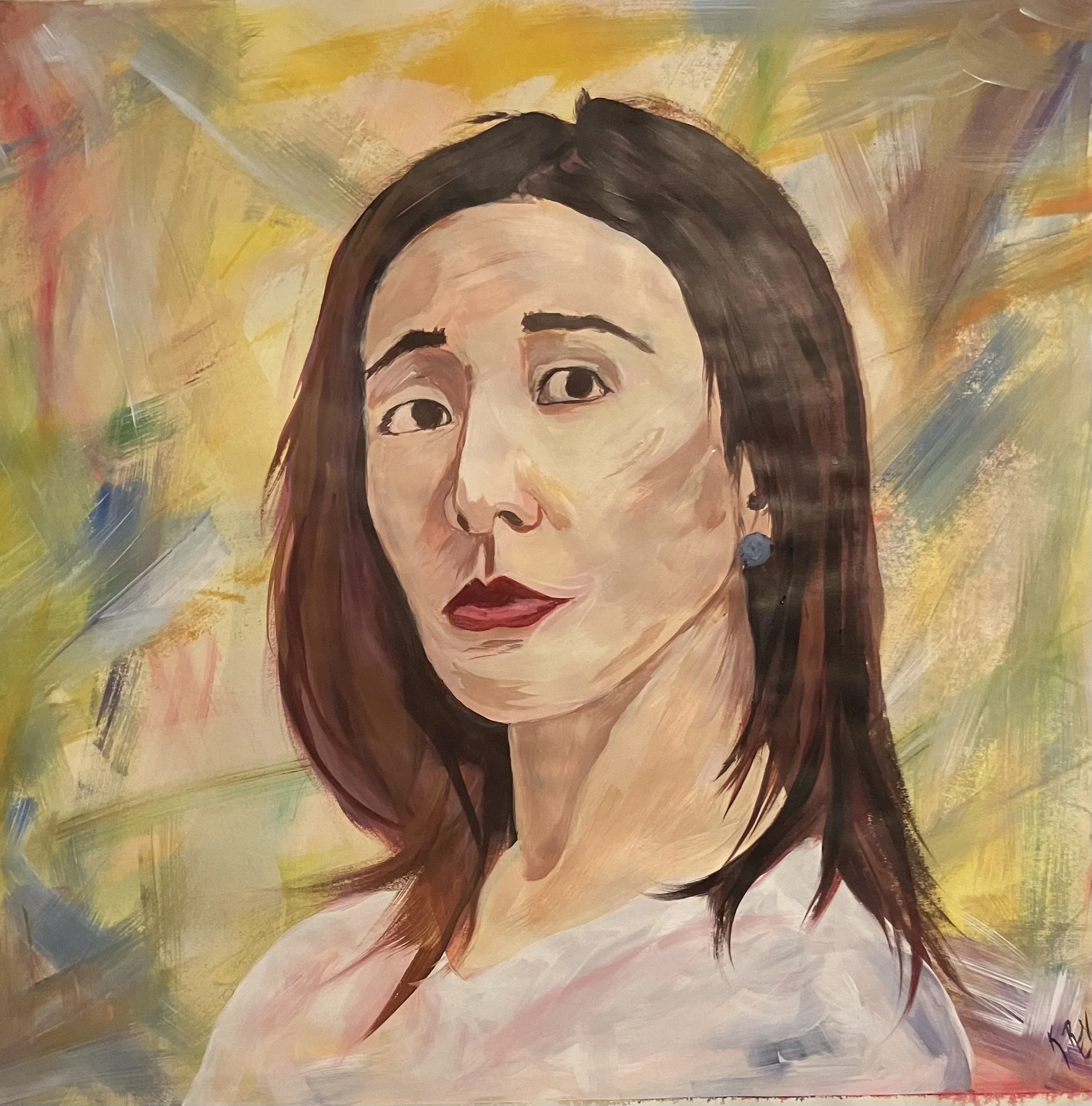 "Who's That Girl?"
21" x 19.5"  $3200.00
