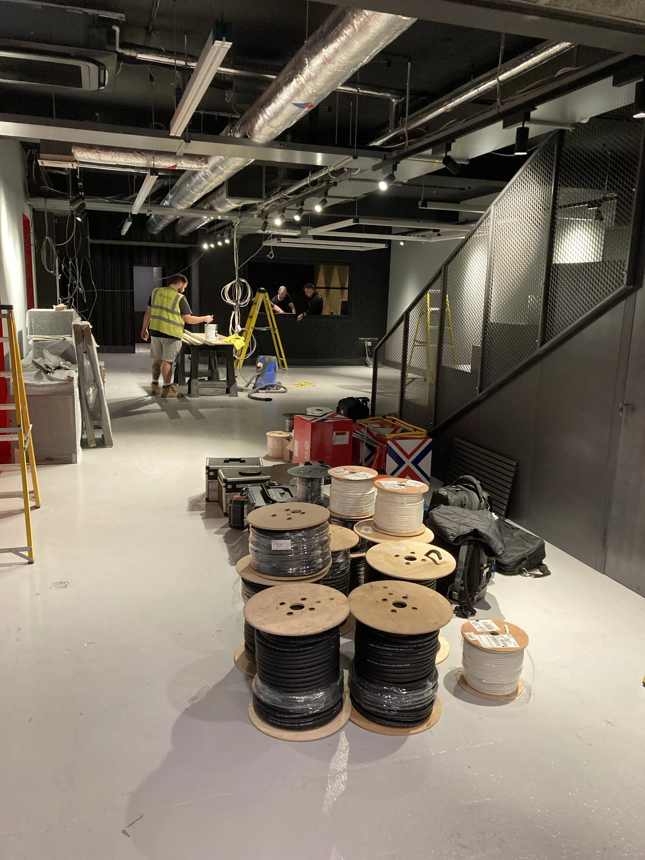 Basement works in progress at Defected HQ, Shoreditch, London.