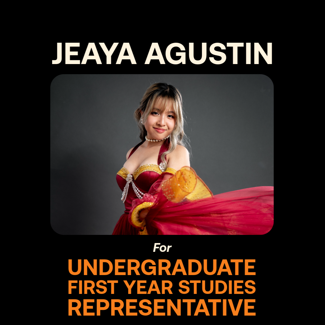 Jeaya Agustin (they/them) – Undergraduate First Year Studies Representative