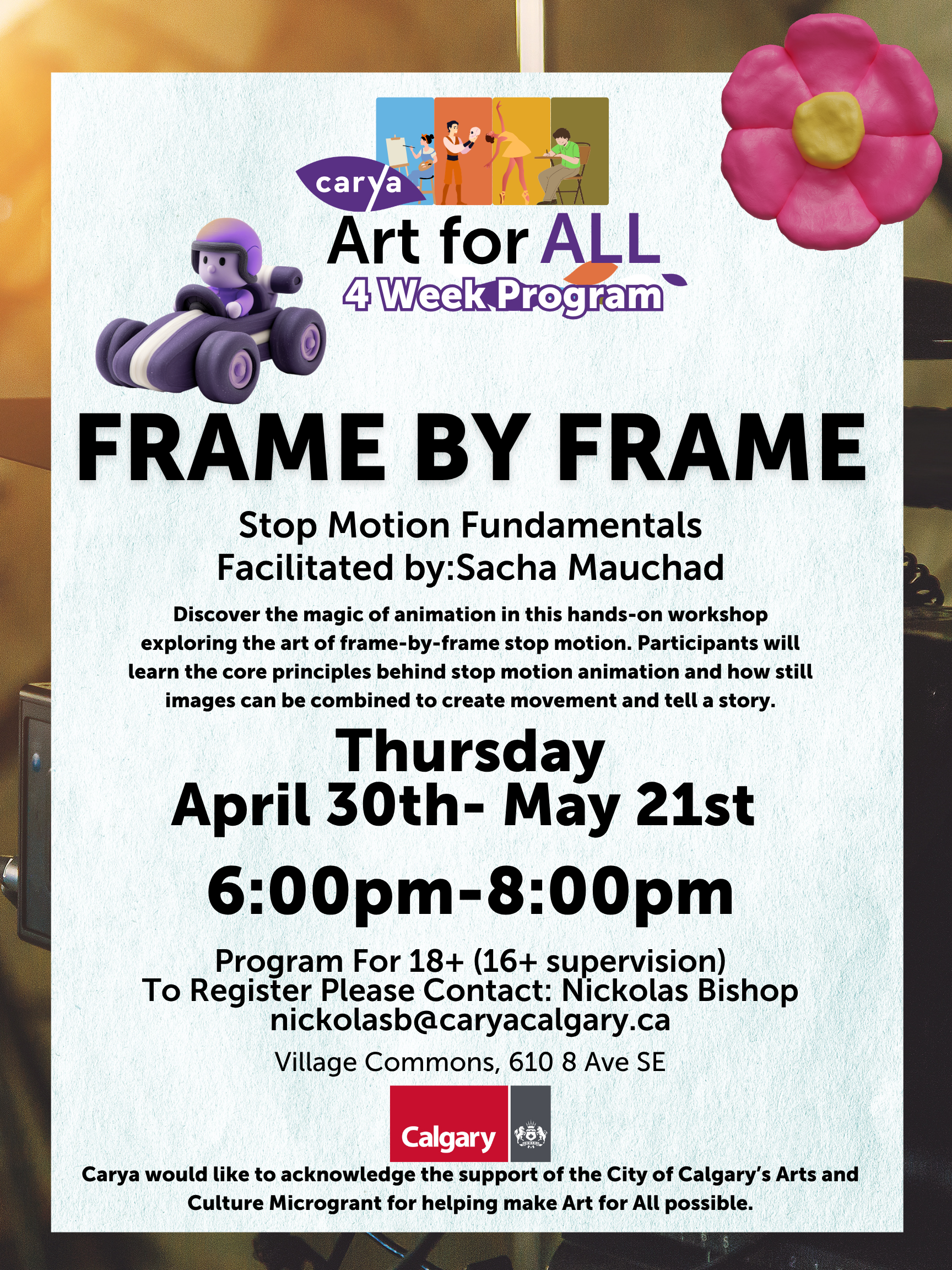 Free- Frame by Frame: Stop Motion Beginner Class