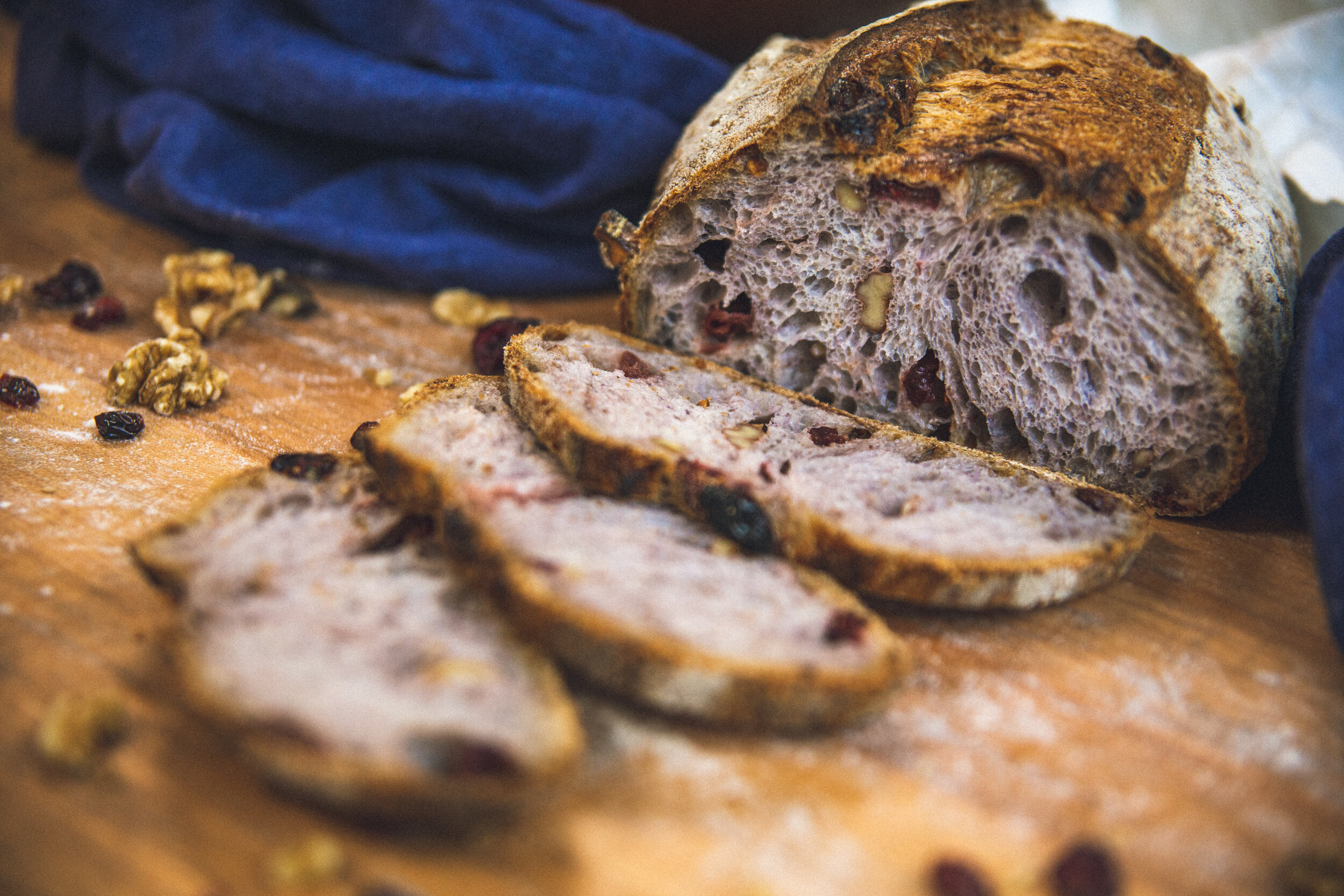 Cranberry Walnut Sourdough Bread