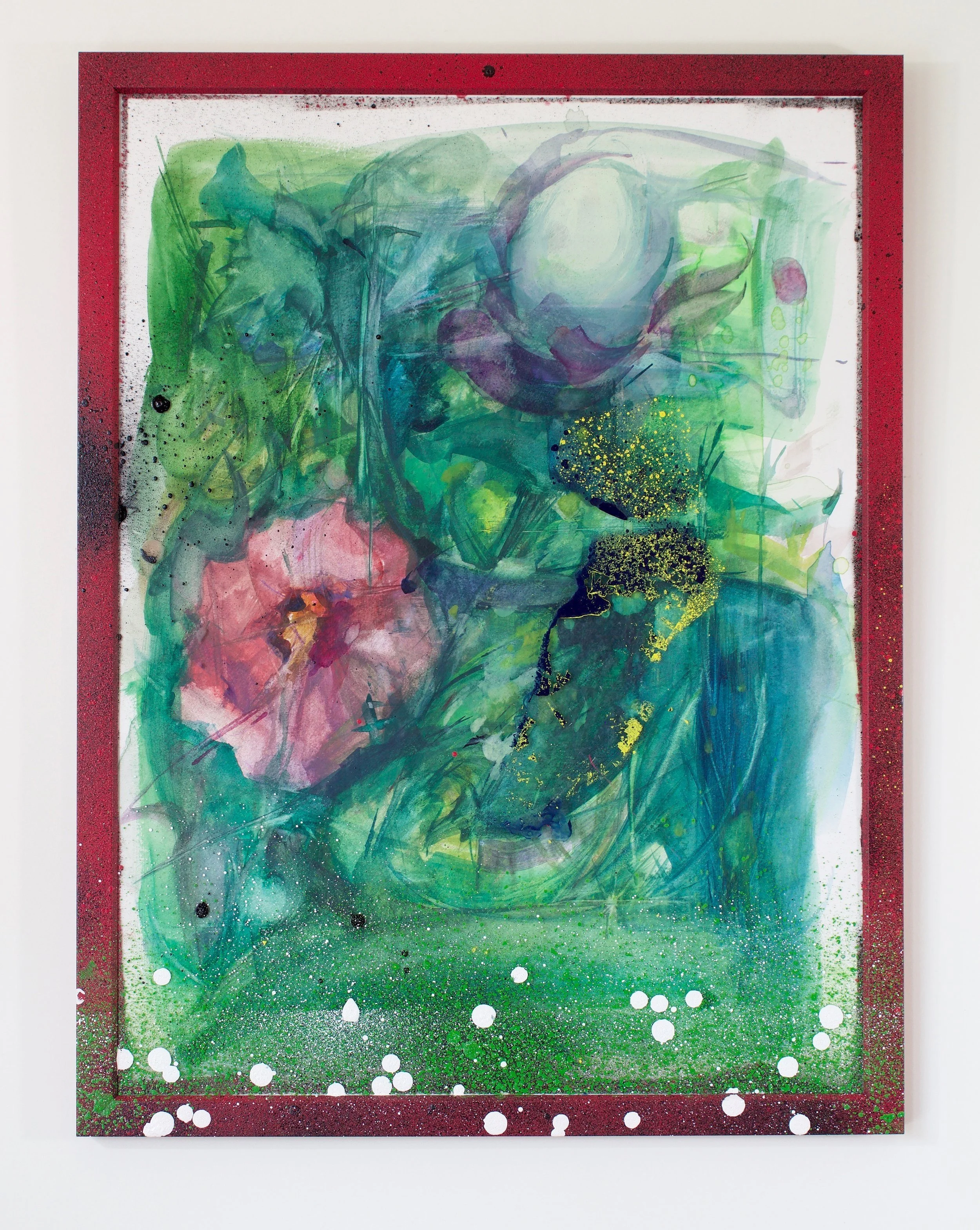 Garden Fireflies
watercolor/gouache/spraypaint
13"x17"
2025