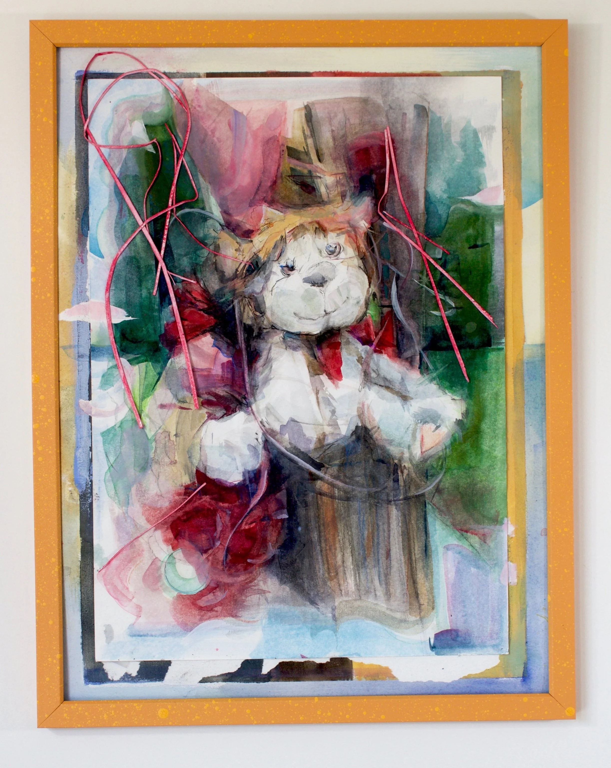"Chene St. #1"
watercolor/mixed paper collage/gouache
13"x17"
2024