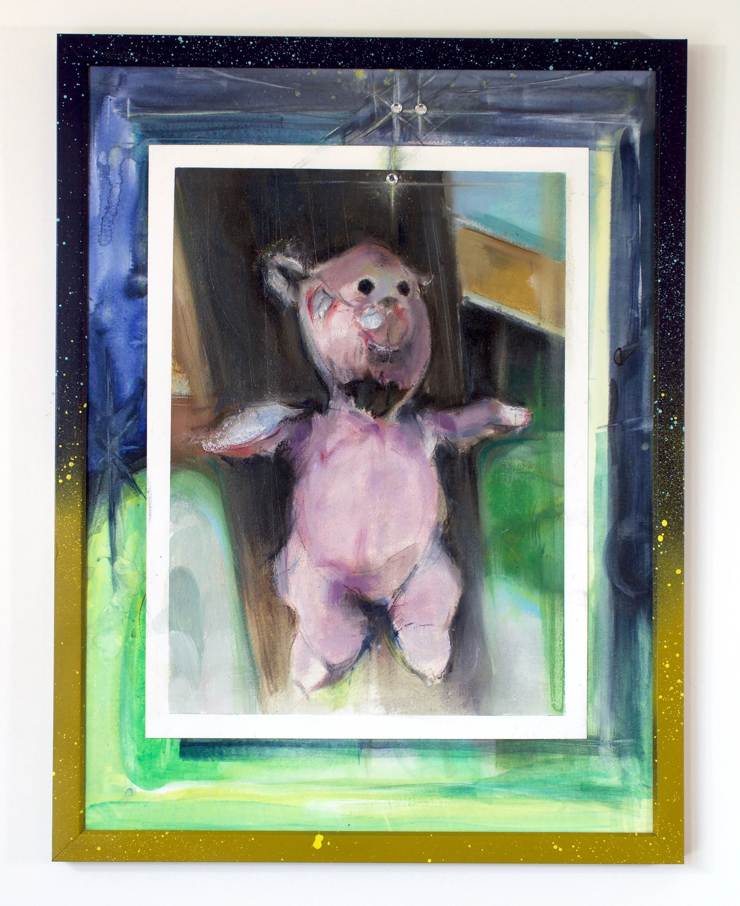 "Chene Market #1"
oil paint/watercolor/spraypaint
13"x17"
2024
