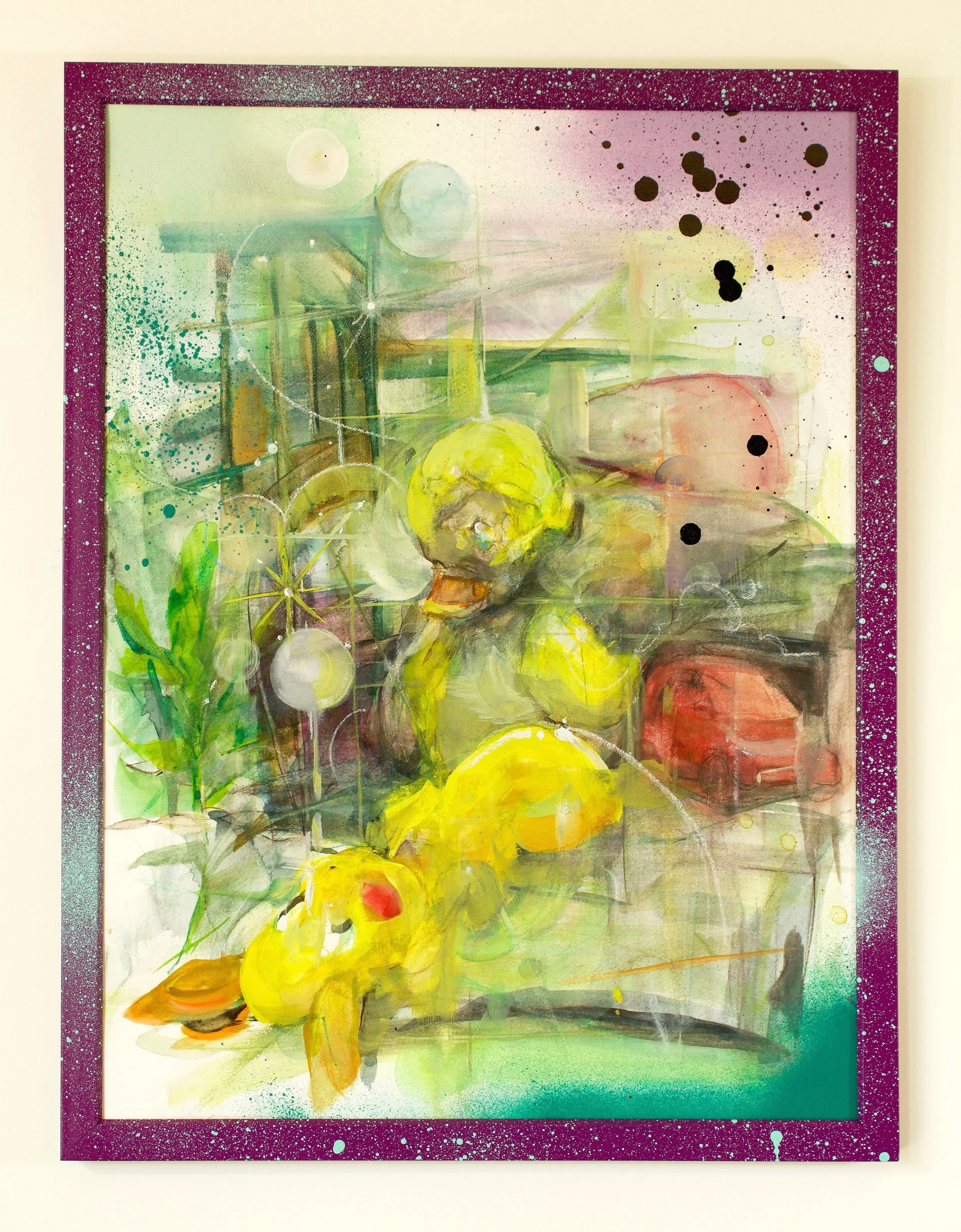 "Duck #3"
watercolor/gouache/spraypaint
13"x17"
2024