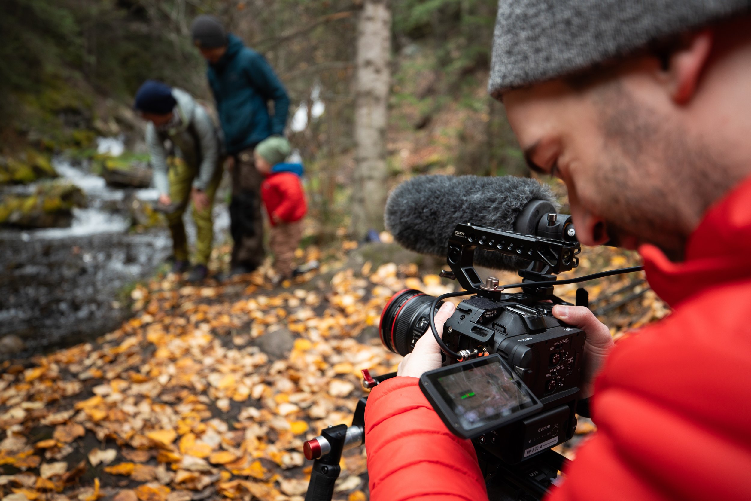 myles filming matt and his family