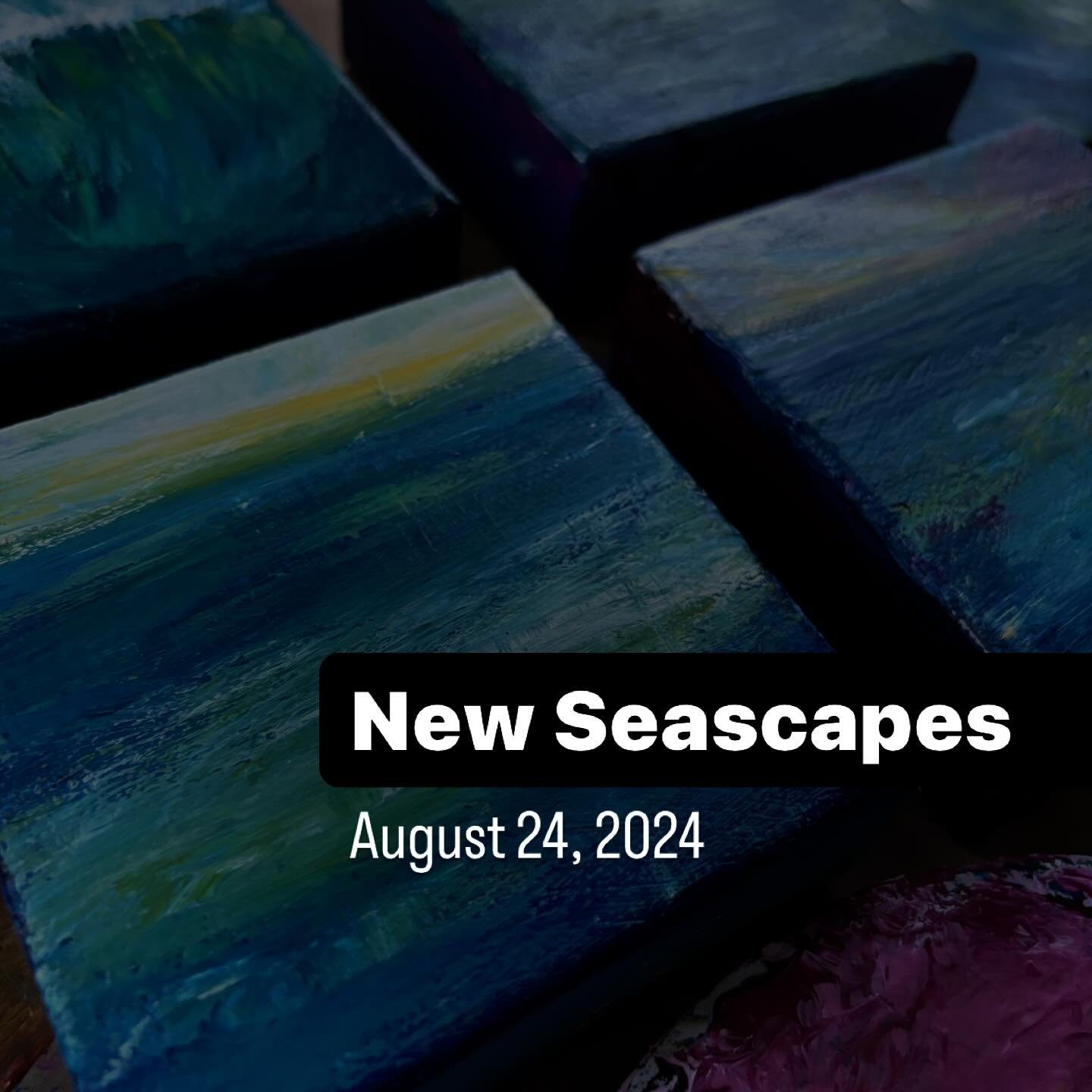 📅 Mark your calendar&mdash;these paintings will be available starting this Saturday

⏰ When: Saturday 8/24/24 &mdash; Exact time TBA! ✨🖼️

📍Where: @bonnie.aparicio.art on Instagram 

✨ This series explores light, color, and reflections in seascape