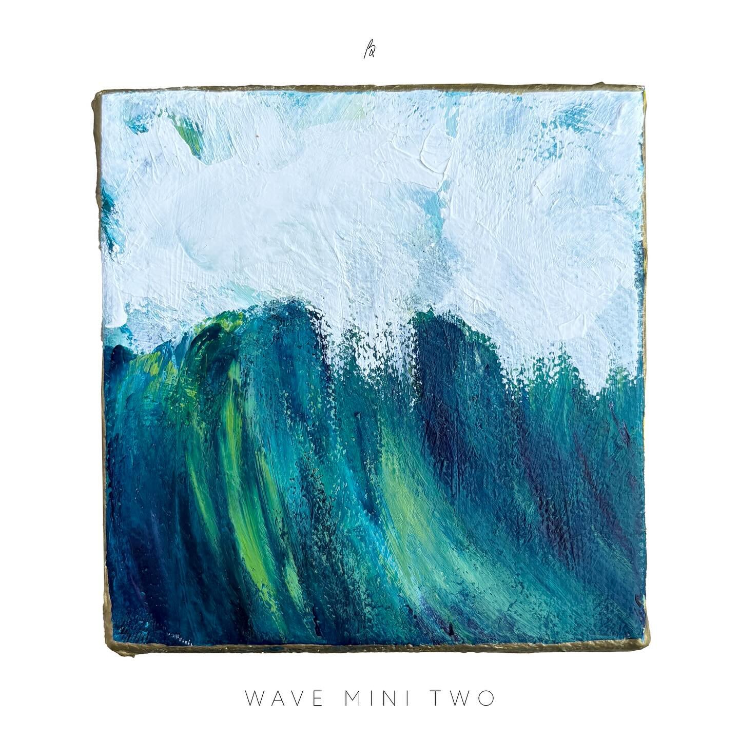 Available: Wave Mini Two 🌊🌌
(4x4x1.5)
 This hand-painted wave mini is available, and I&rsquo;m trying out auction style!

📝 How to Bid: Add your bid in the comments. The highest bid before 7:00pm ET tomorrow wins! I&rsquo;ll add a comment and will