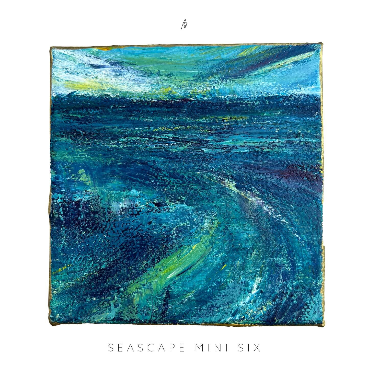 Available: Seascape Mini Six 🌊🌌
(4x4x1.5)
 This hand-painted seascape mini is available, and I&rsquo;m selling it auction style!

📝 How to Bid: Add your bid in the comments. The highest bid before 7:00pm ET tomorrow wins! I&rsquo;ll add a comment 