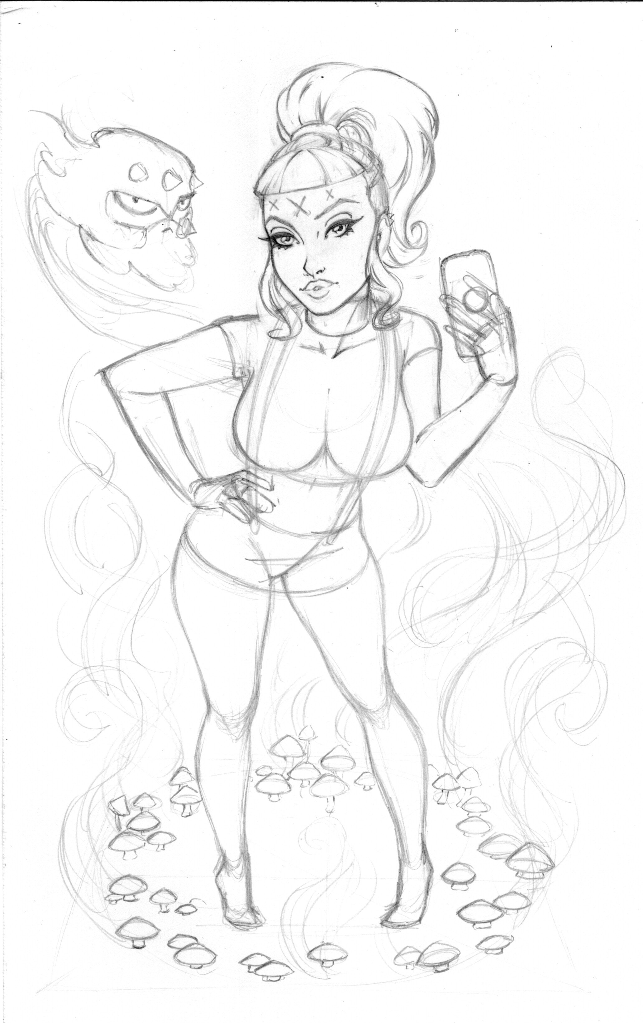 IBTWMF Still ILL Rough Pencils 7x11in