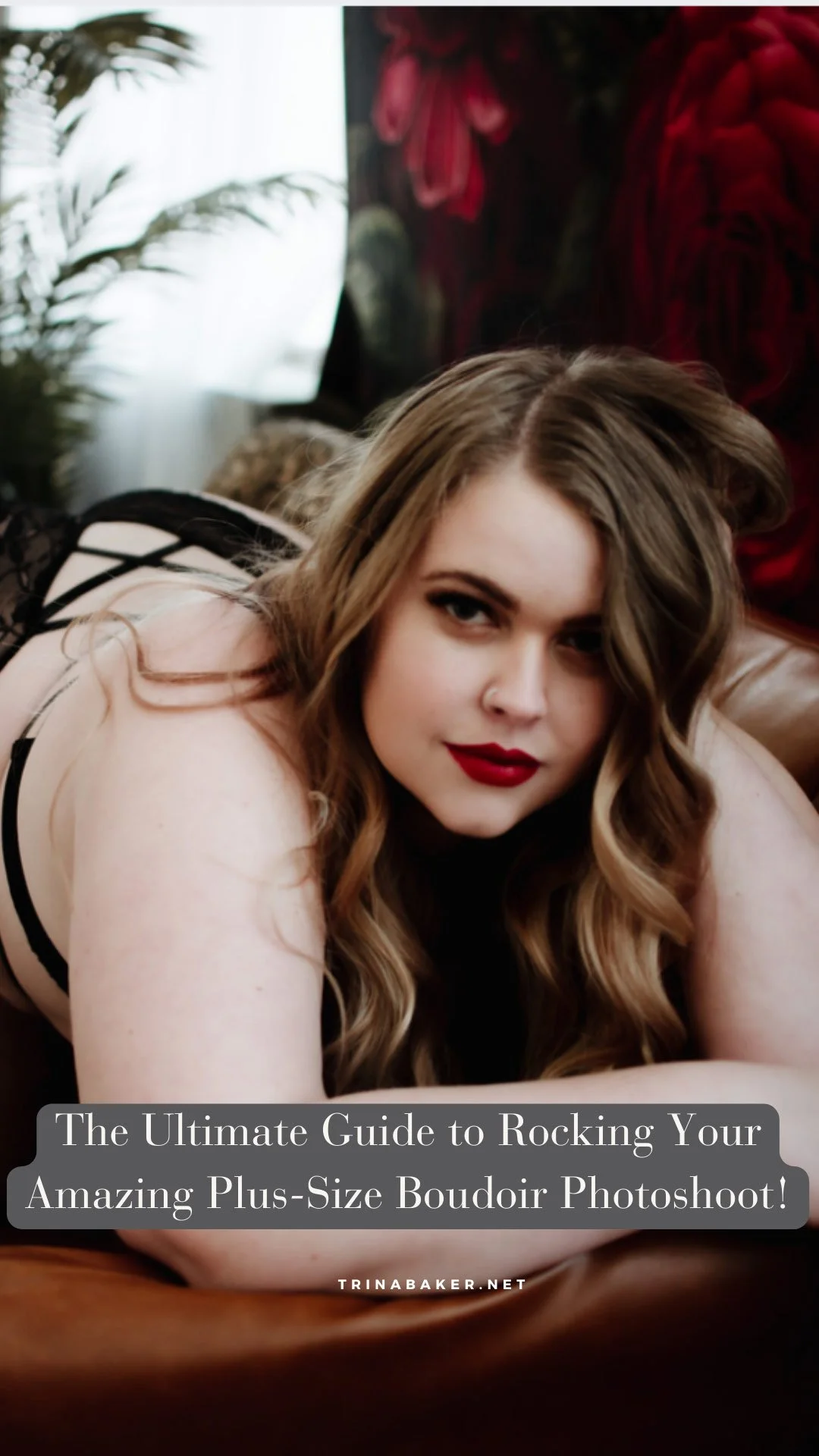 beautiful woman posing for photos in Kansas boudoir studio