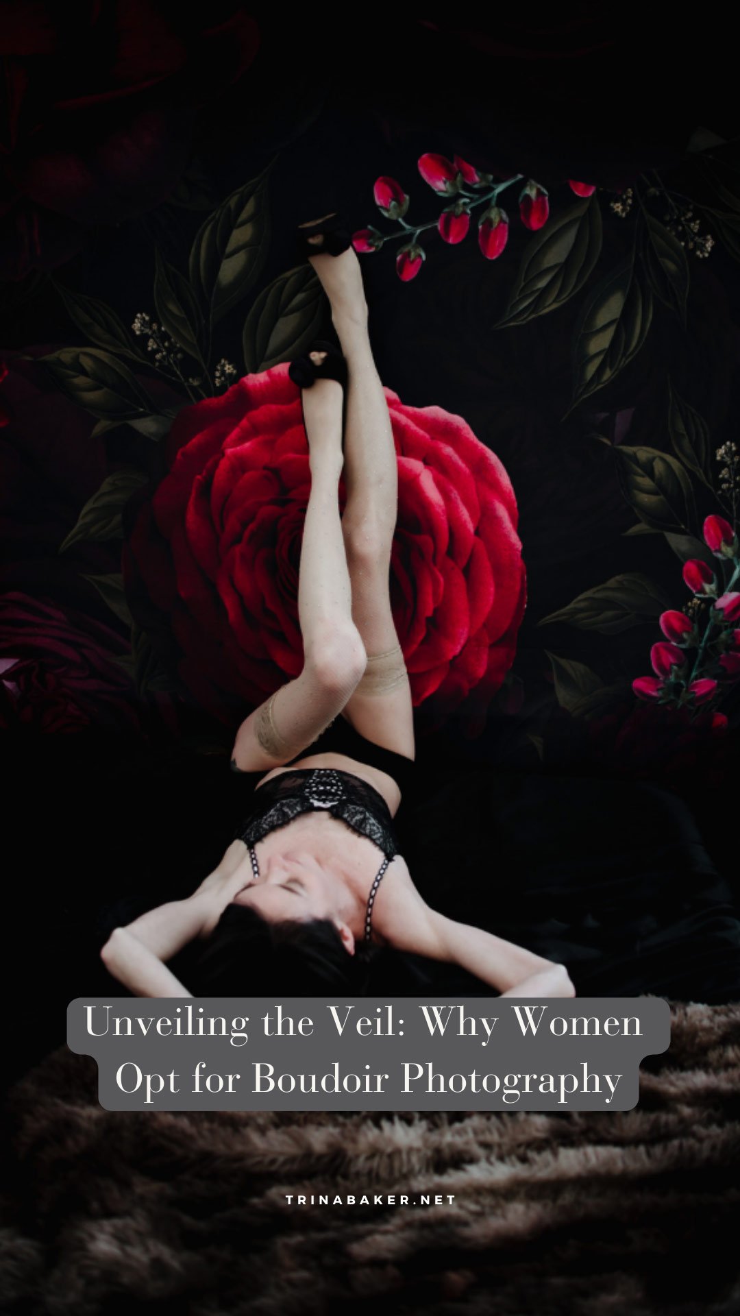 woman posing for boudoir shoot in Lawrence, KS