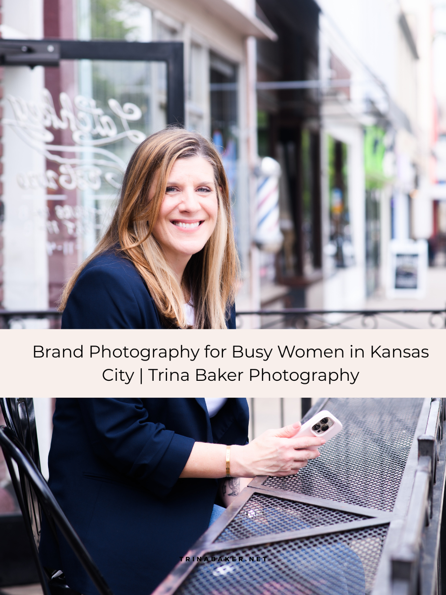 Professional branding photography session for women in business in Kansas City by Trina Baker Photography
