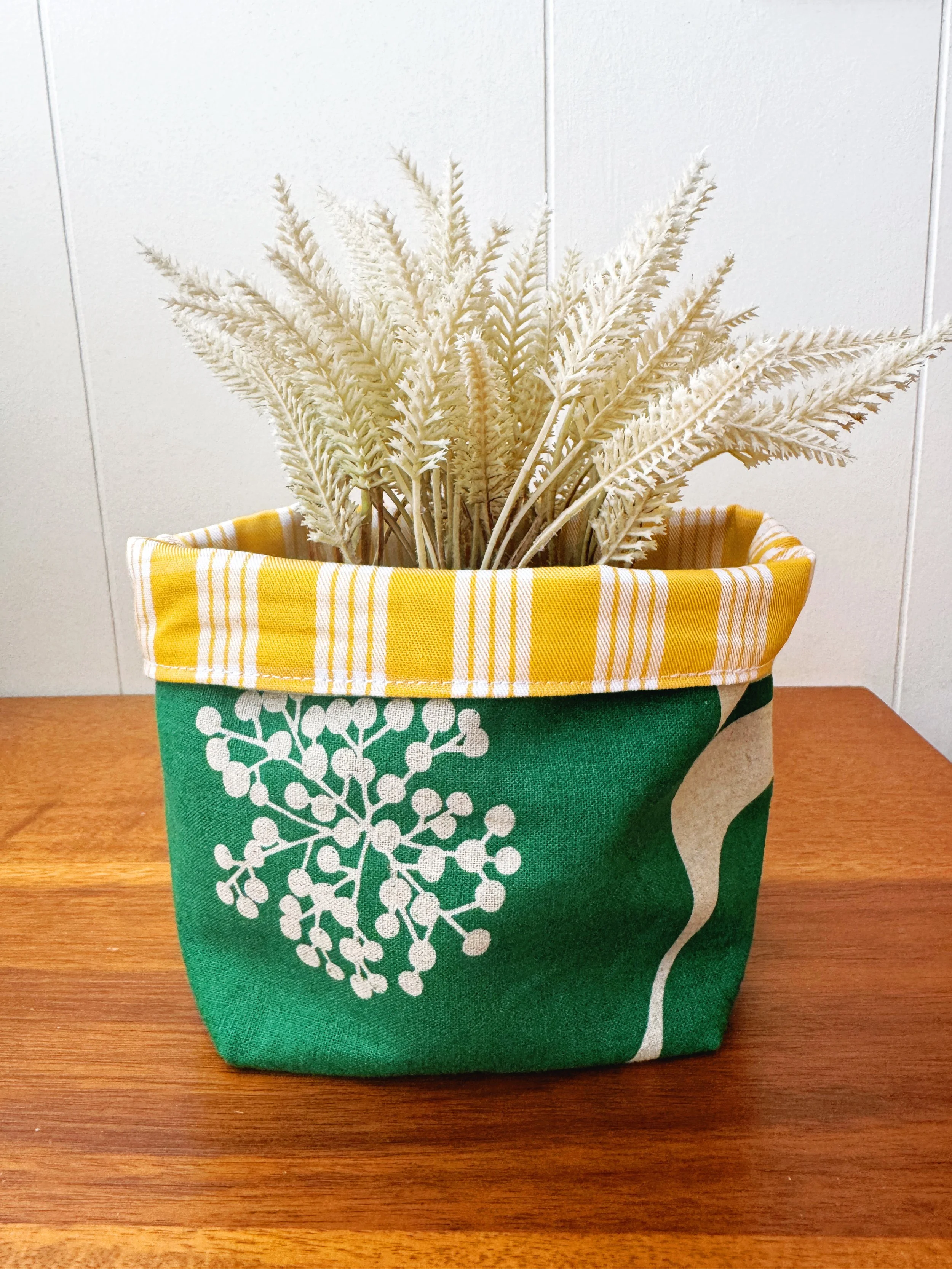 Fabric Plant Sack - green