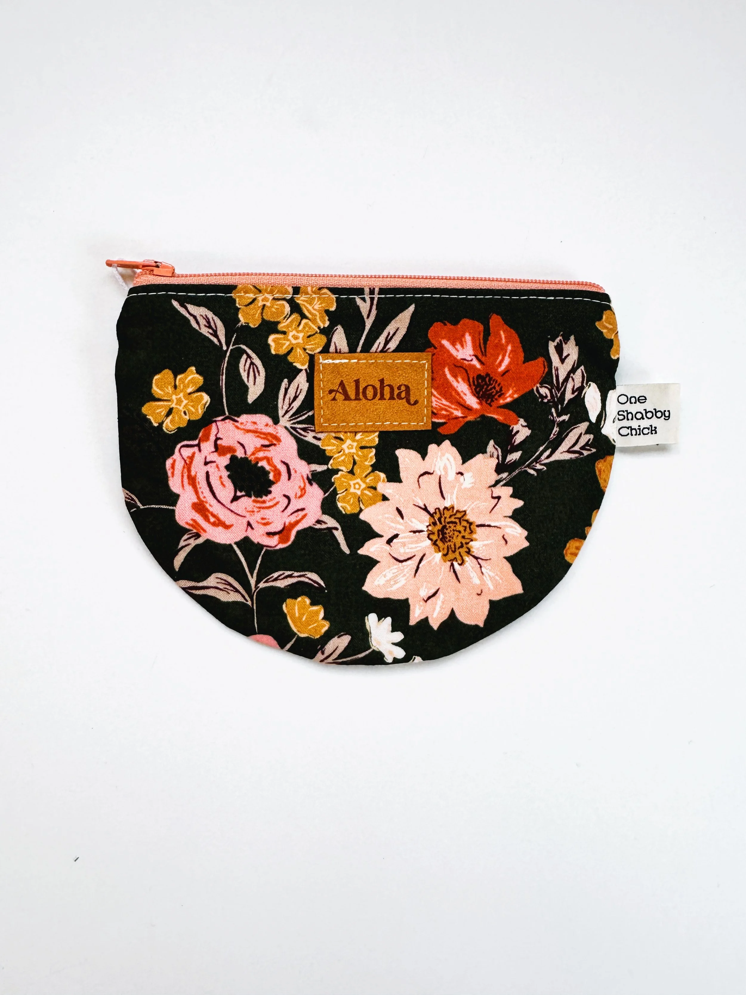 Half Moon - gray floral