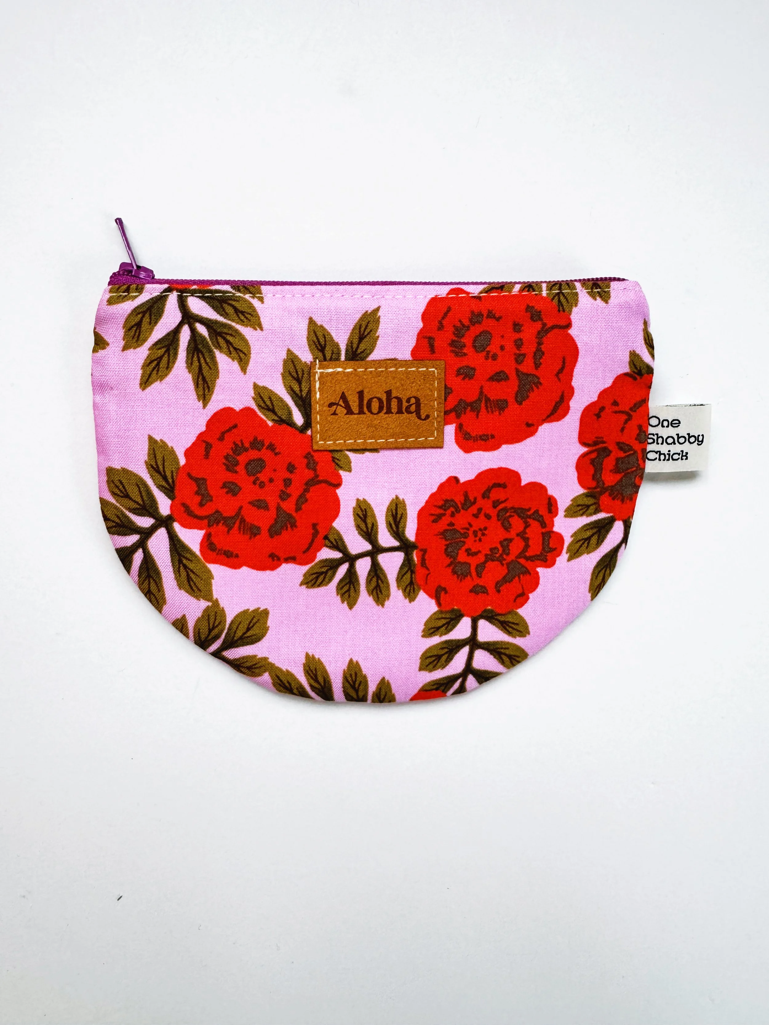 Half Moon - red floral