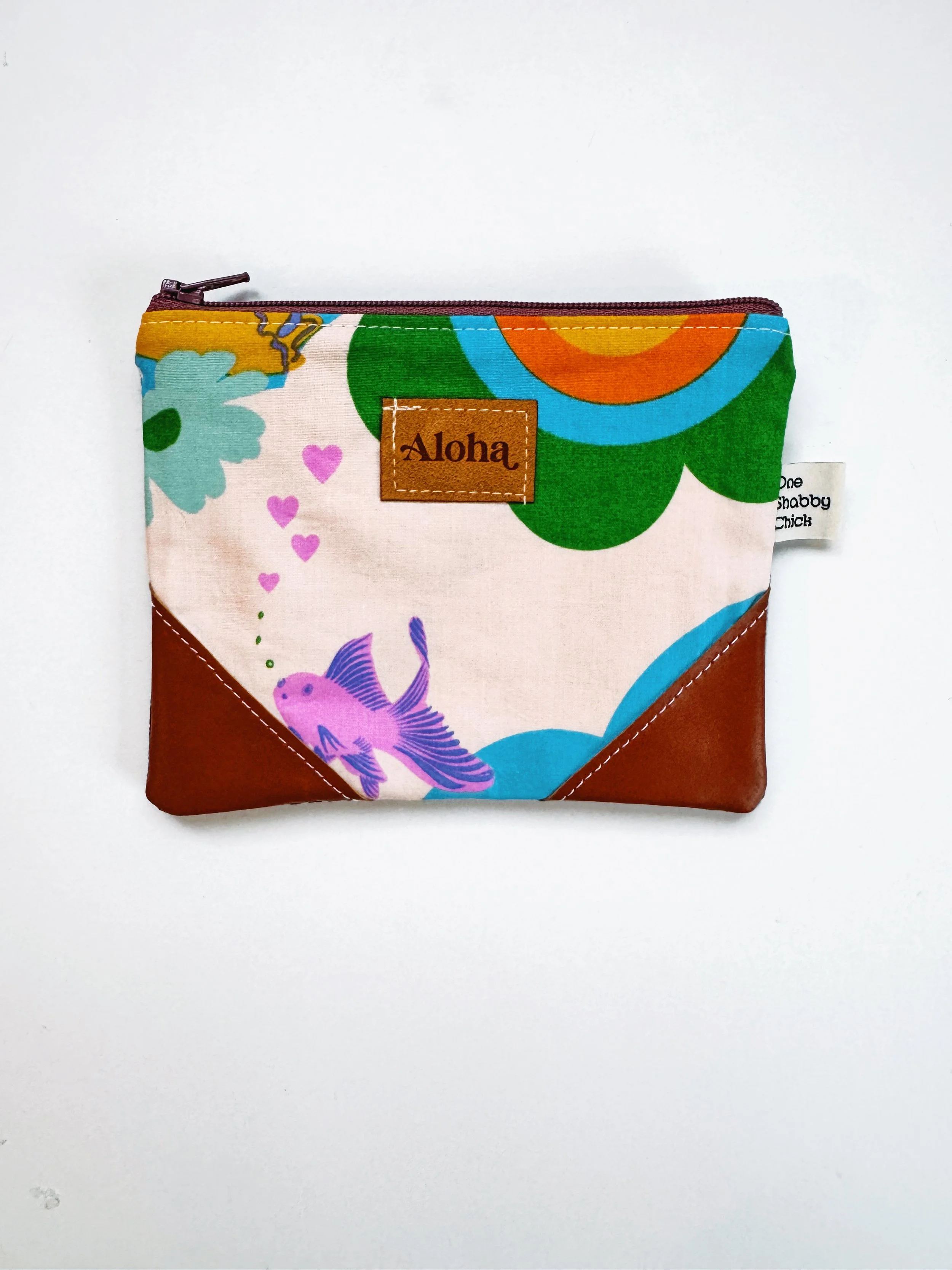 Zip pouch - little fish