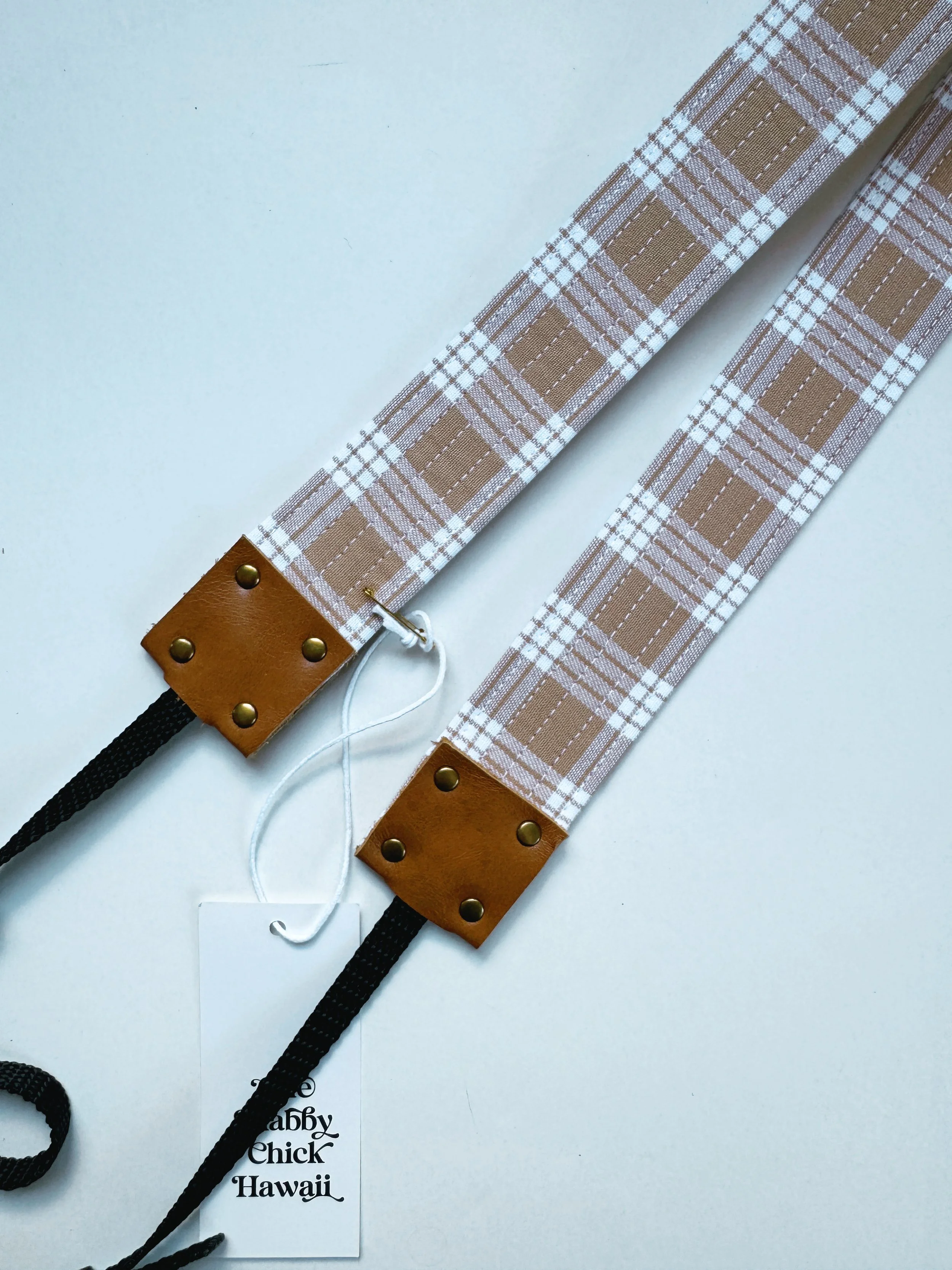 Camera Strap - tan palaka