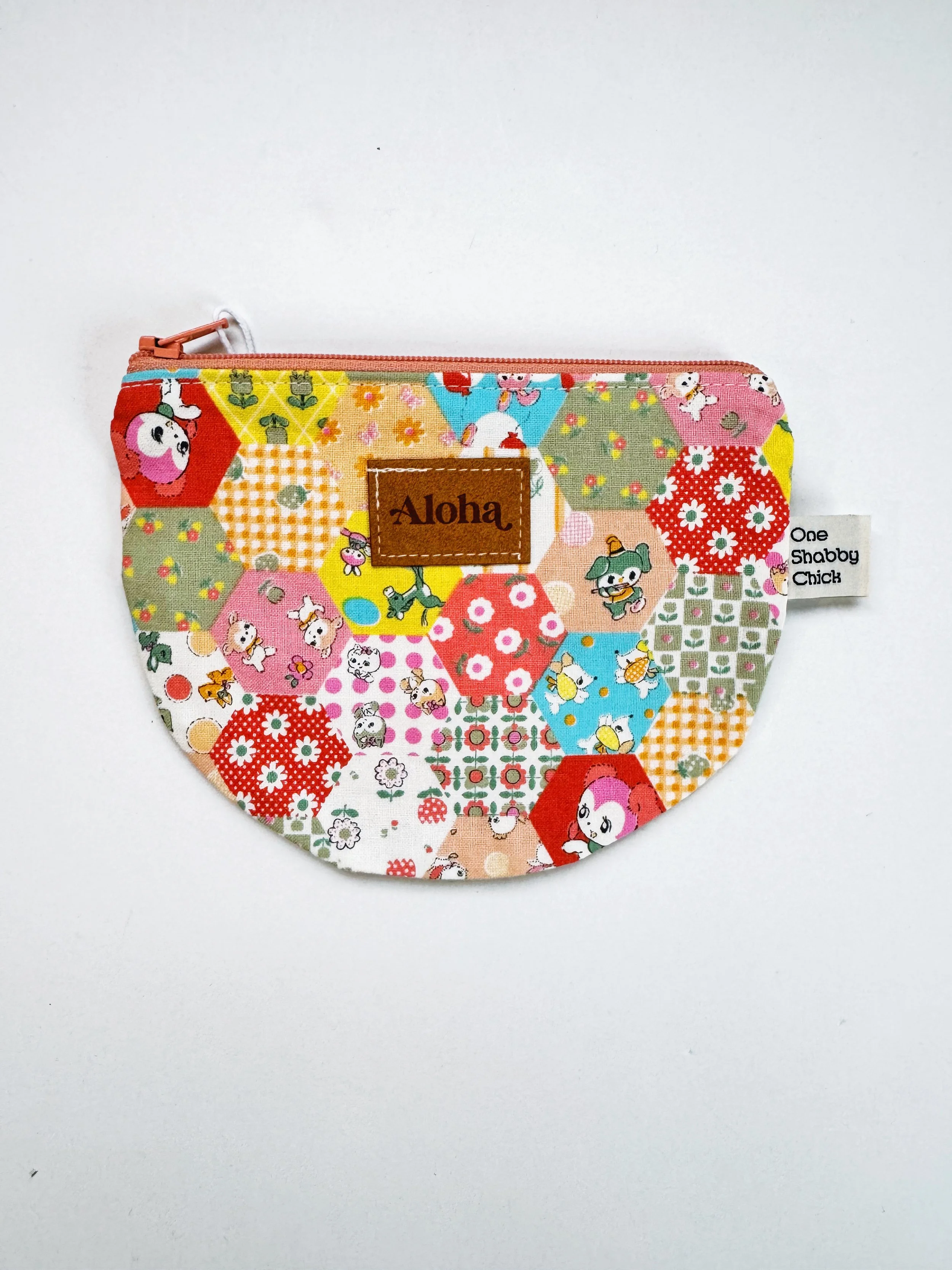 Half Moon - patchwork pink