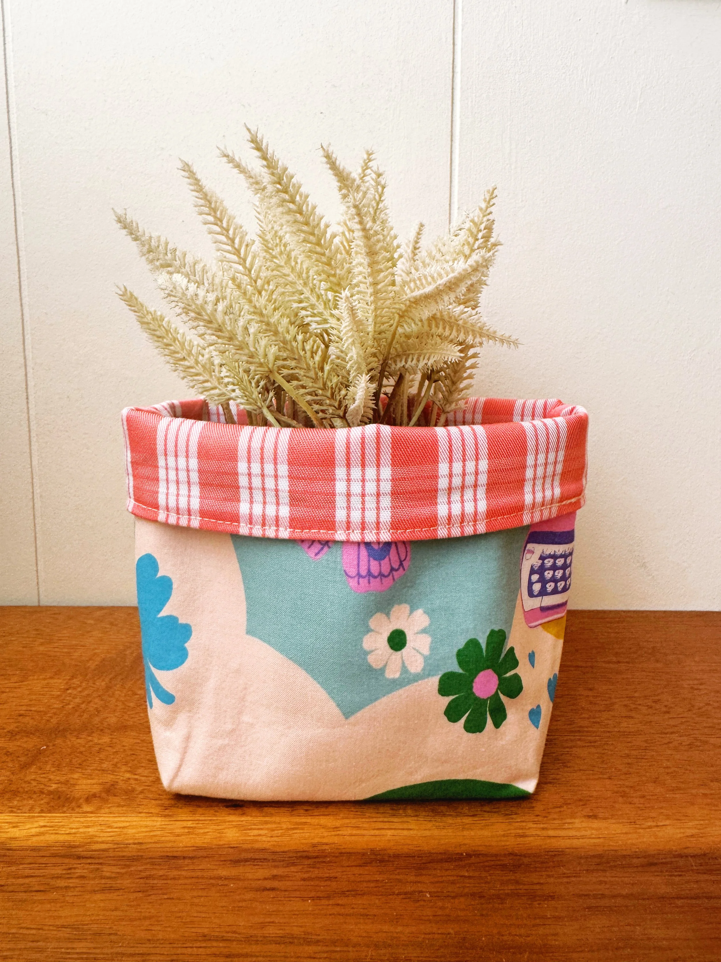 Fabric Plant Sack - floral