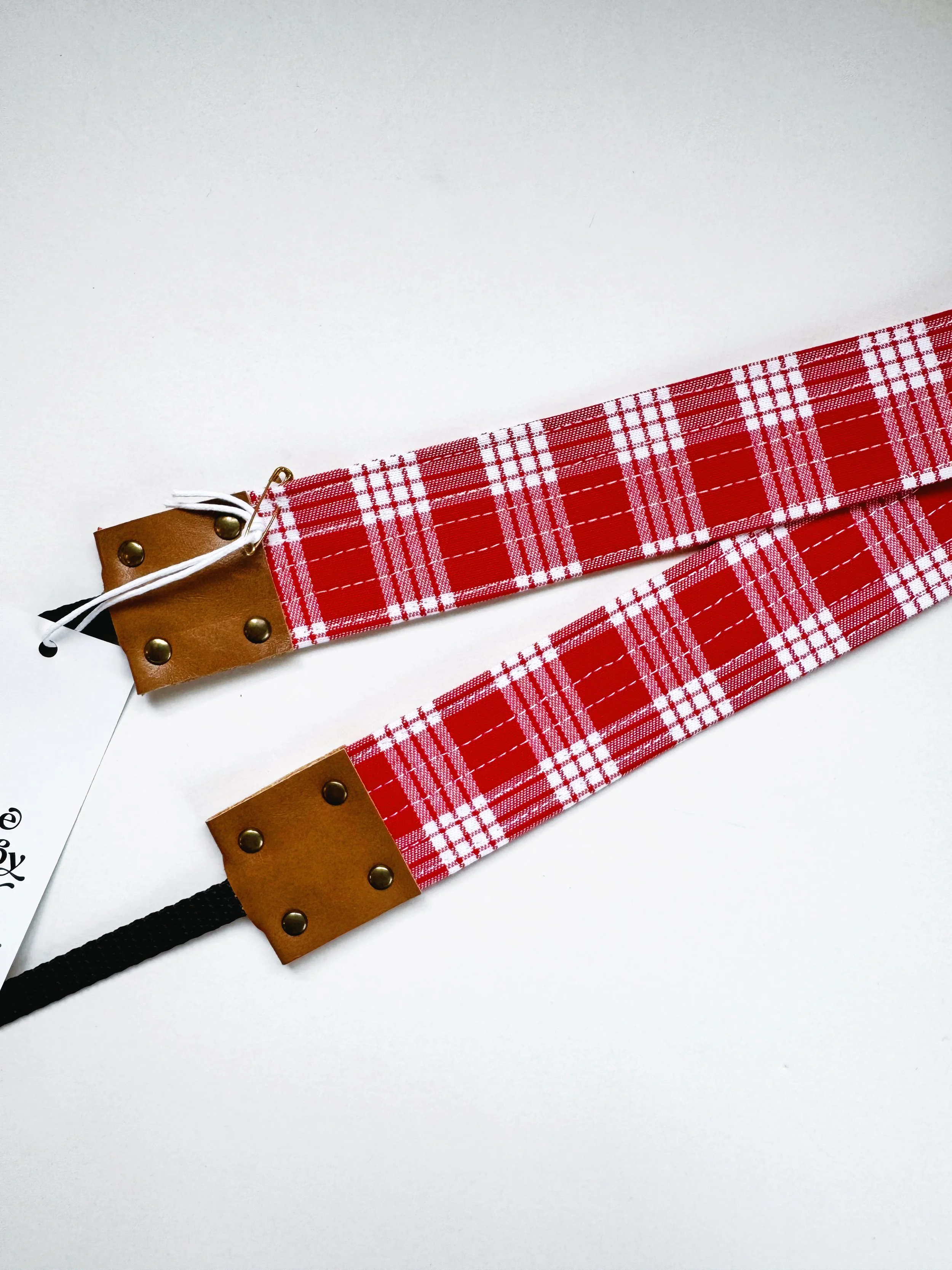 Camera Strap - red palaka