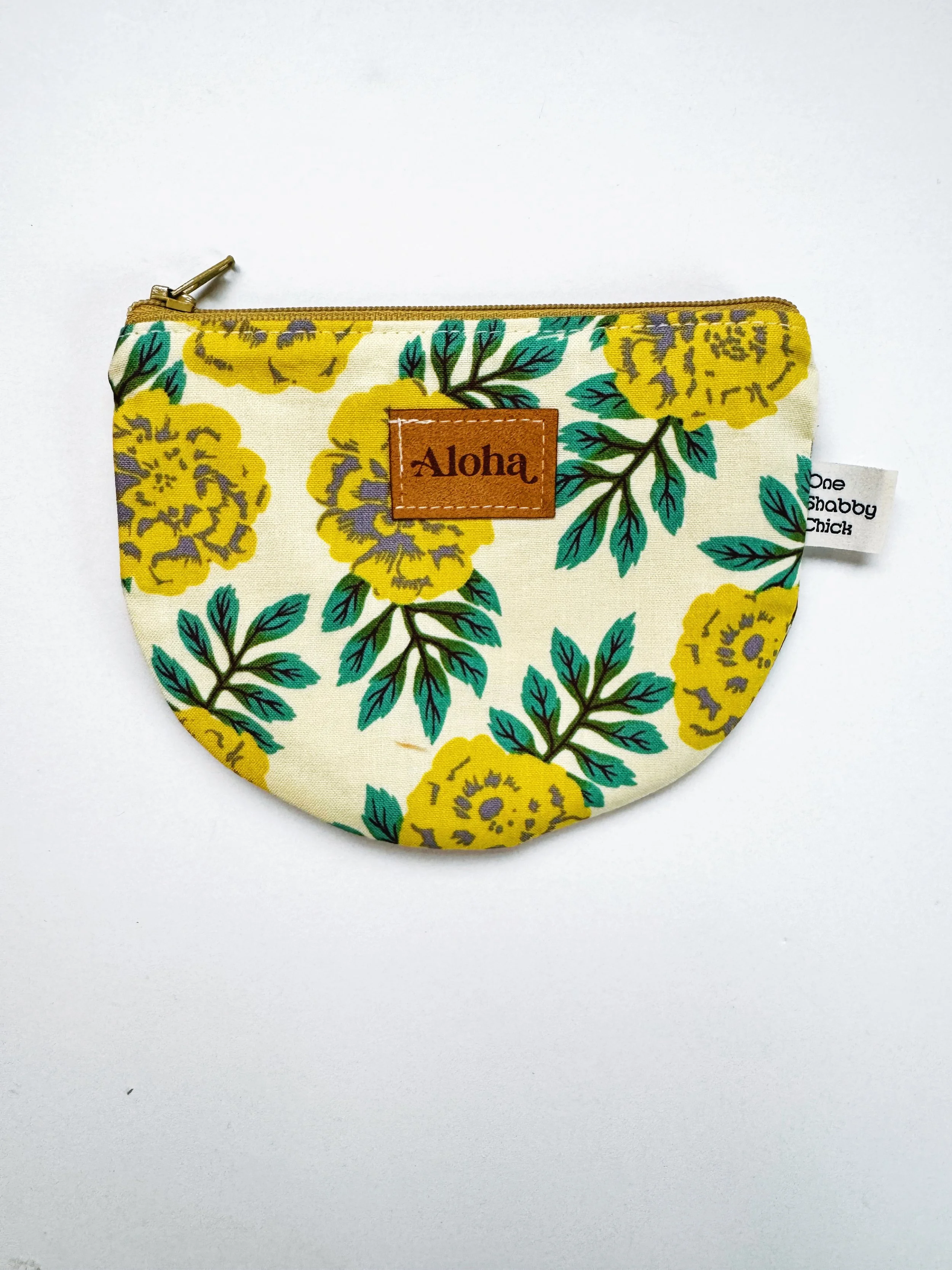 Half Moon - yellow floral