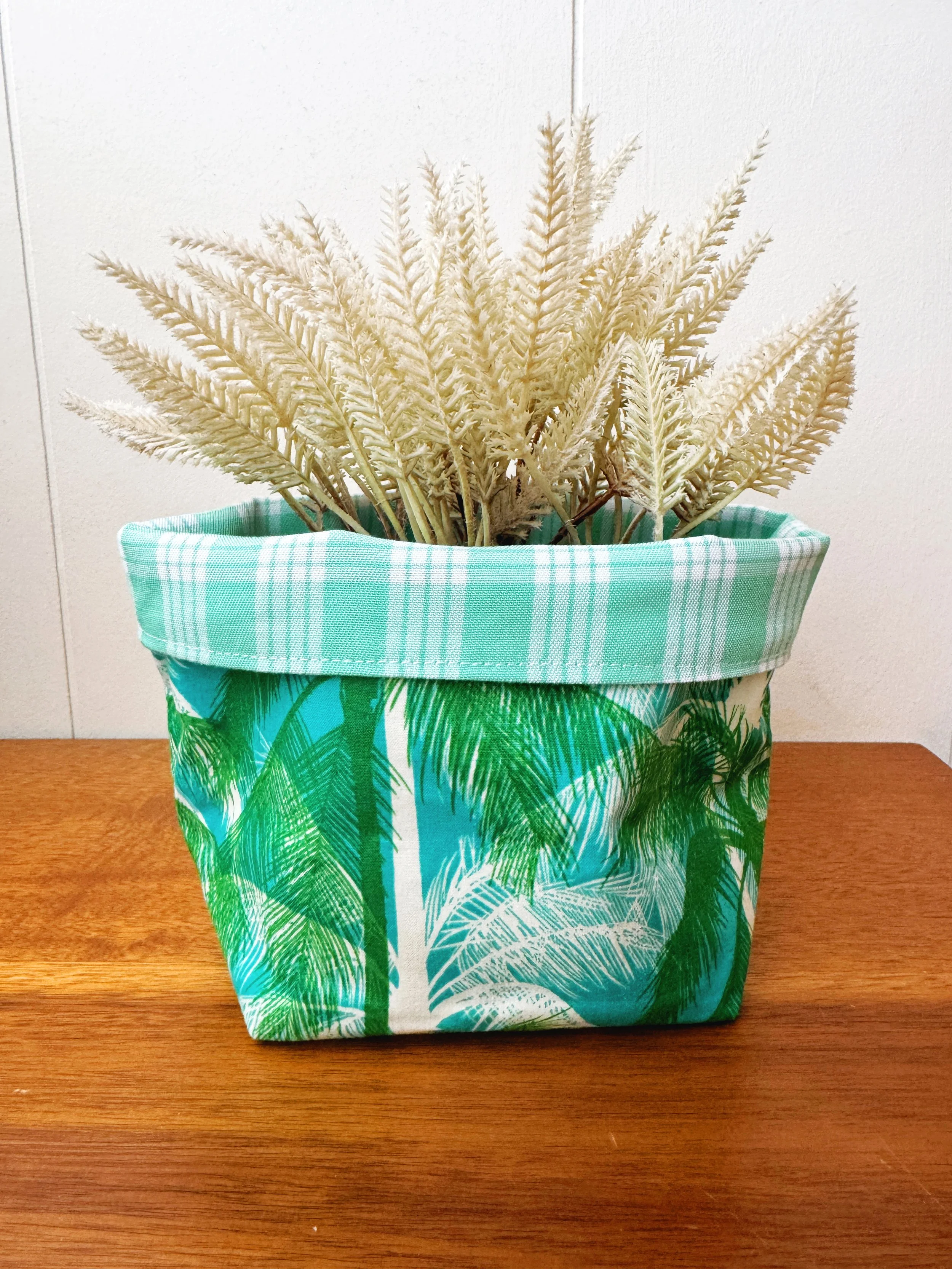 Fabric Plant Sack - aqua