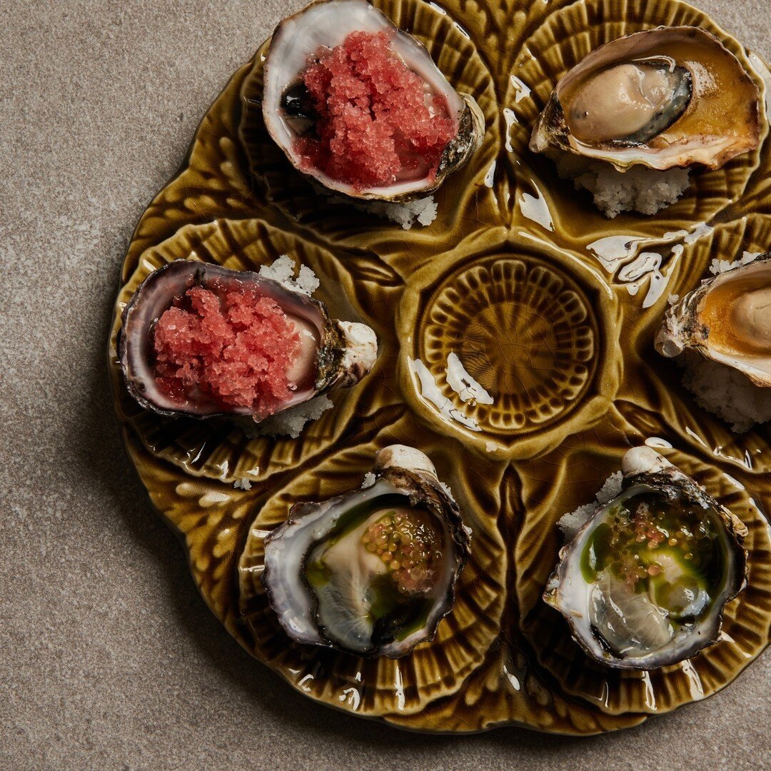 Our favourite bivalve. And it can come three ways @meat_maiden. Natural with the zingy pop of finger lime. Iced and looking charming with charred watermelon granita on top. Or warmed on the grill with a rich smoked fish bone butter. And our oysters a