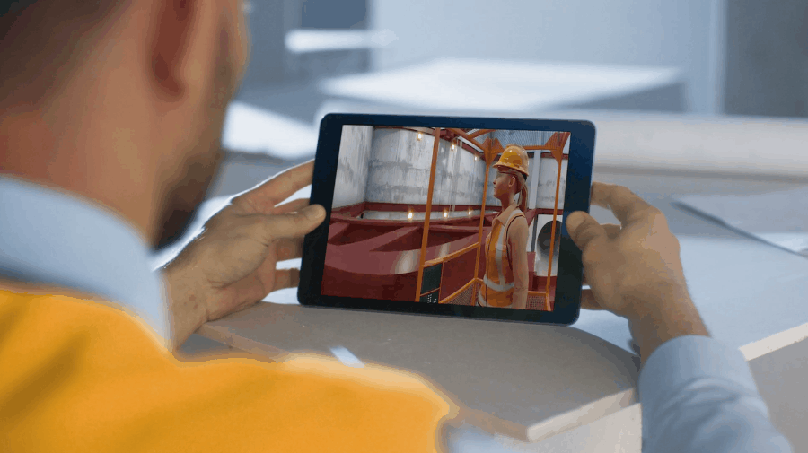 Construction Manager using Site Simulations to test site layouts, site safety, management and interfaces