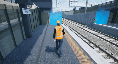 Construction Manager using Site Simulations to test site layouts, site safety, management and interfaces