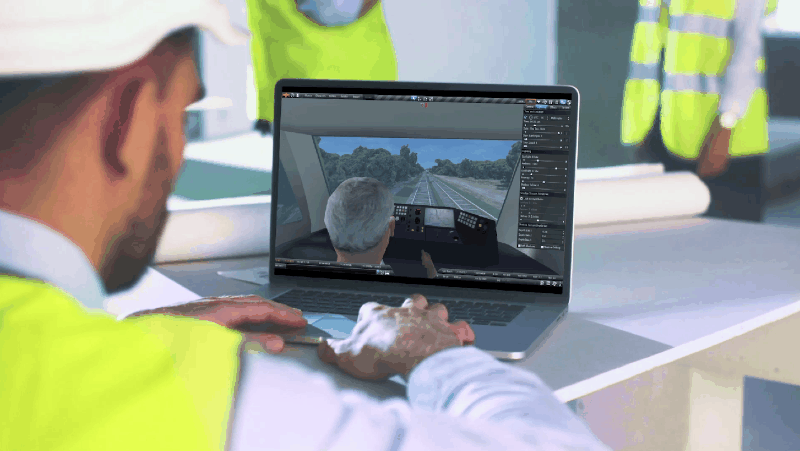 Construction Manager using Site Simulations to test site layouts, site safety, management and interfaces