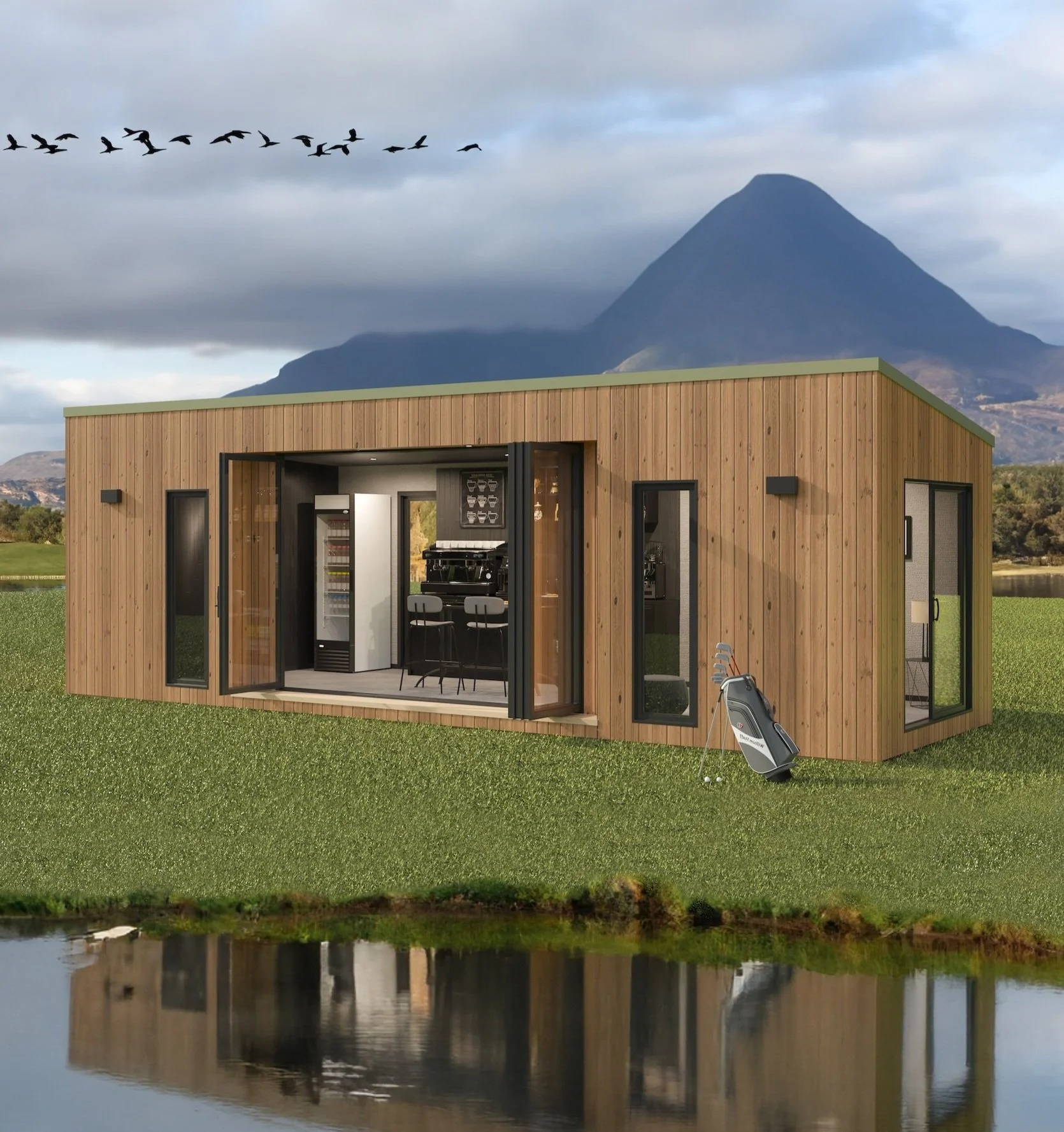 The Station pod is a compact tiny home or backyard ADU, prefab or