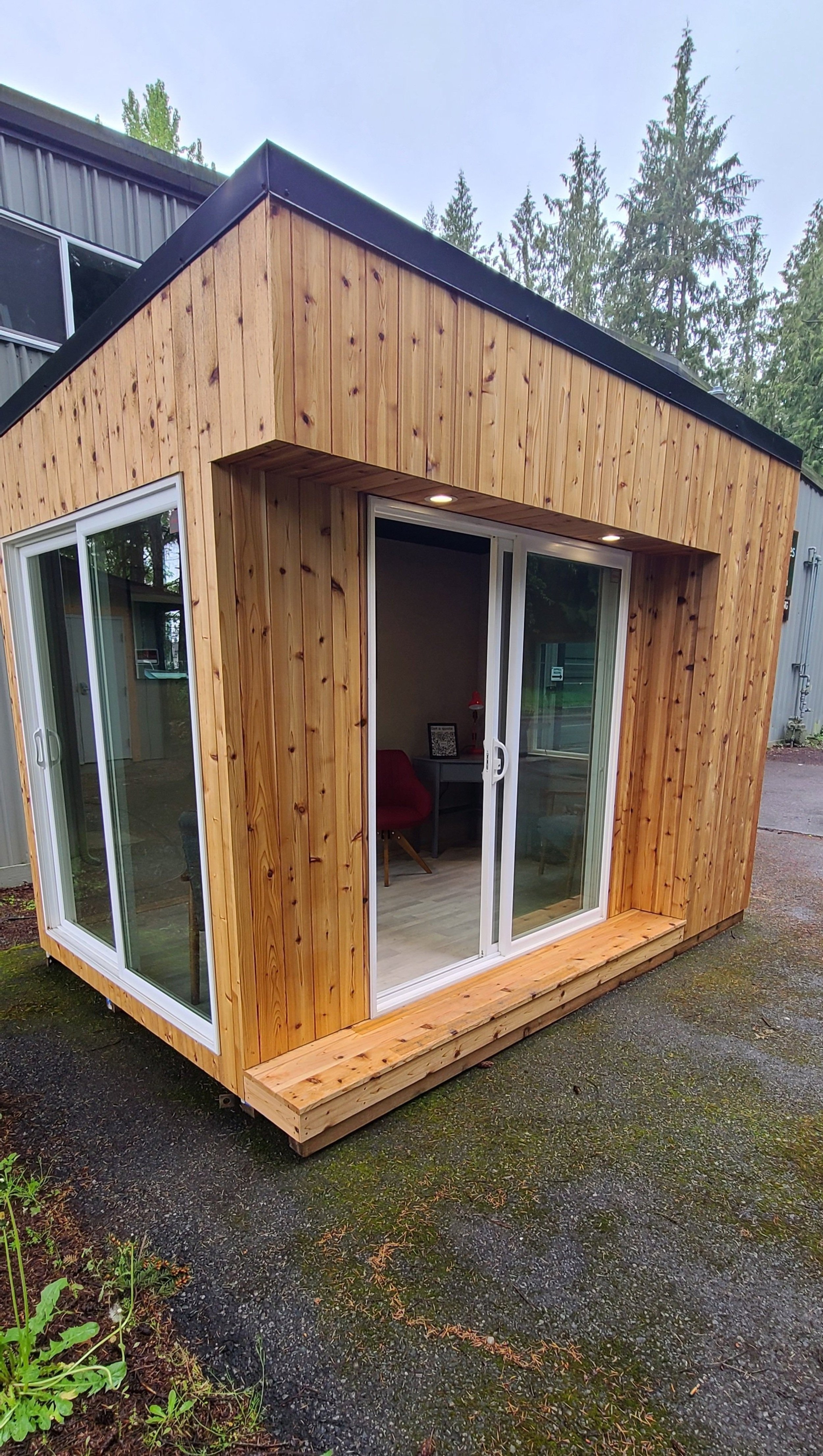Mini backyard office pod turnkey prefab DIY, outdoor tiny home office shed, work from home, WorkPod, studio shed, backyard room, shed shed, man cave, pool house, granny house cabin