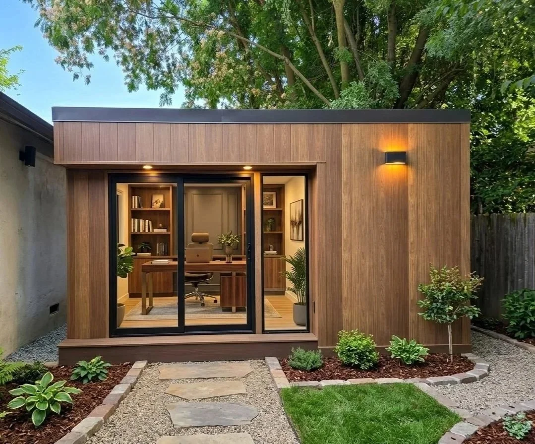 Mini backyard office pod turnkey prefab DIY, outdoor tiny home office shed, work from home, WorkPod, studio shed, backyard room, shed shed, man cave, pool house, granny house cabin, office suite shed