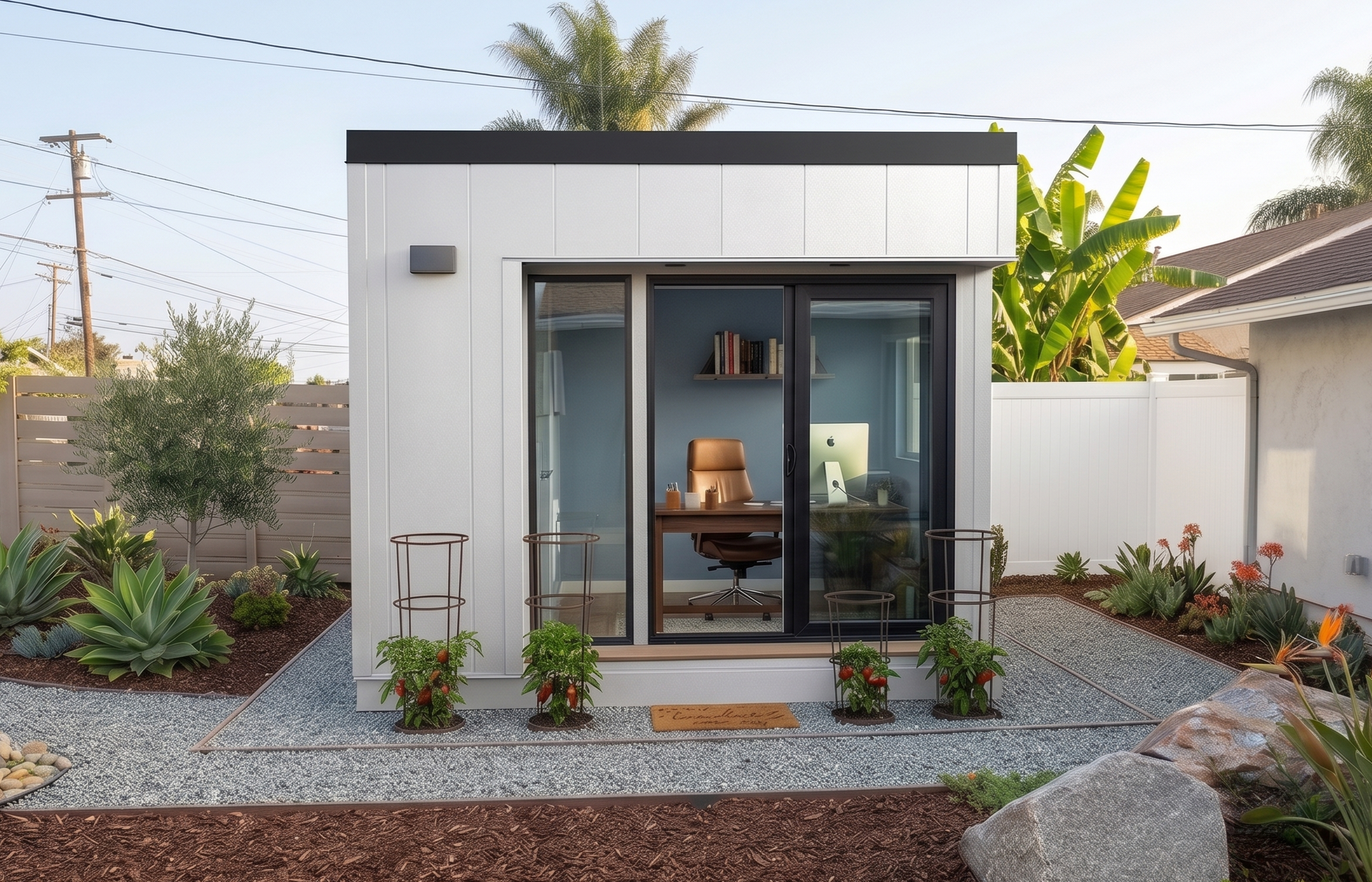 Mini backyard office pod turnkey prefab DIY, outdoor tiny home office shed, work from home, WorkPod, studio shed, backyard room, shed shed, man cave, pool house, granny house cabin, office suite shed