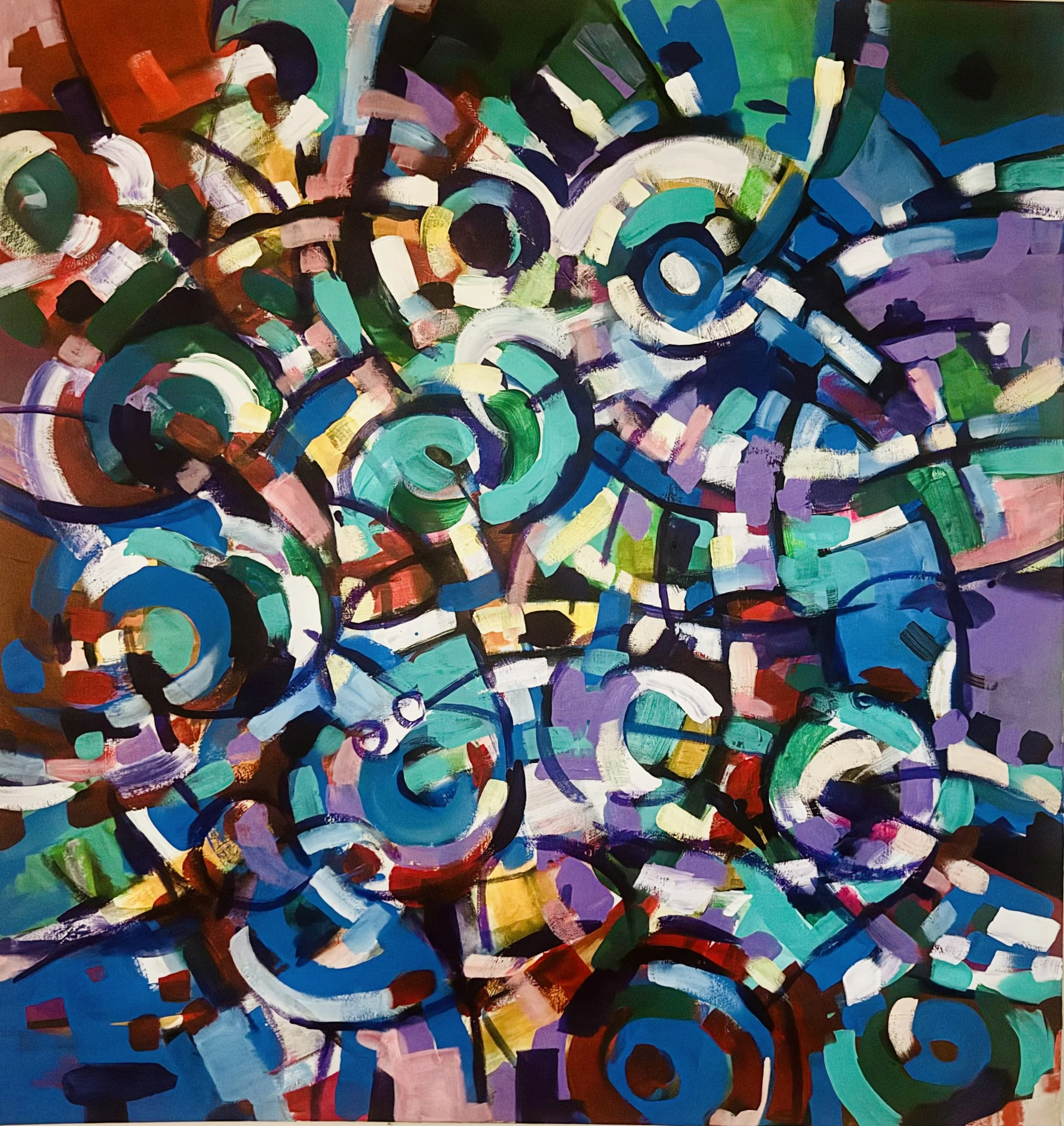 Flamboyant Acrylic Canvas - 36x38 Inches