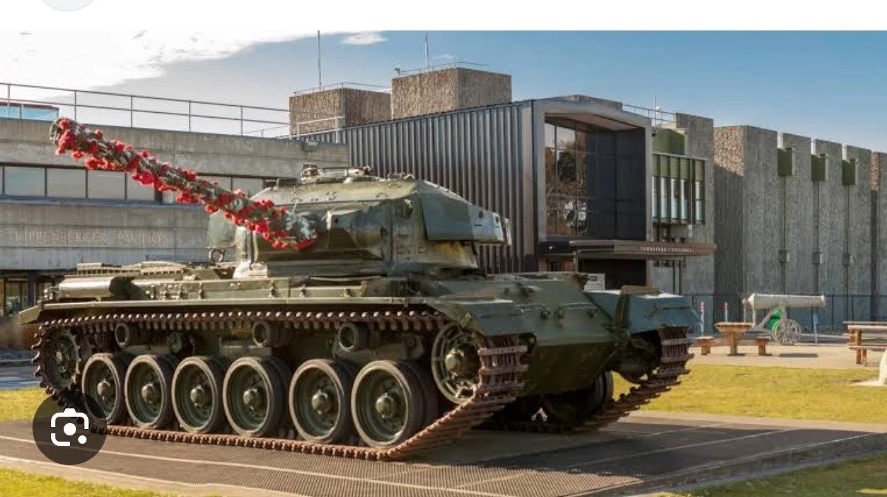 Military vehicle on display at the National Army Museum Te Mata Toa in Waiouru, New Zealand.