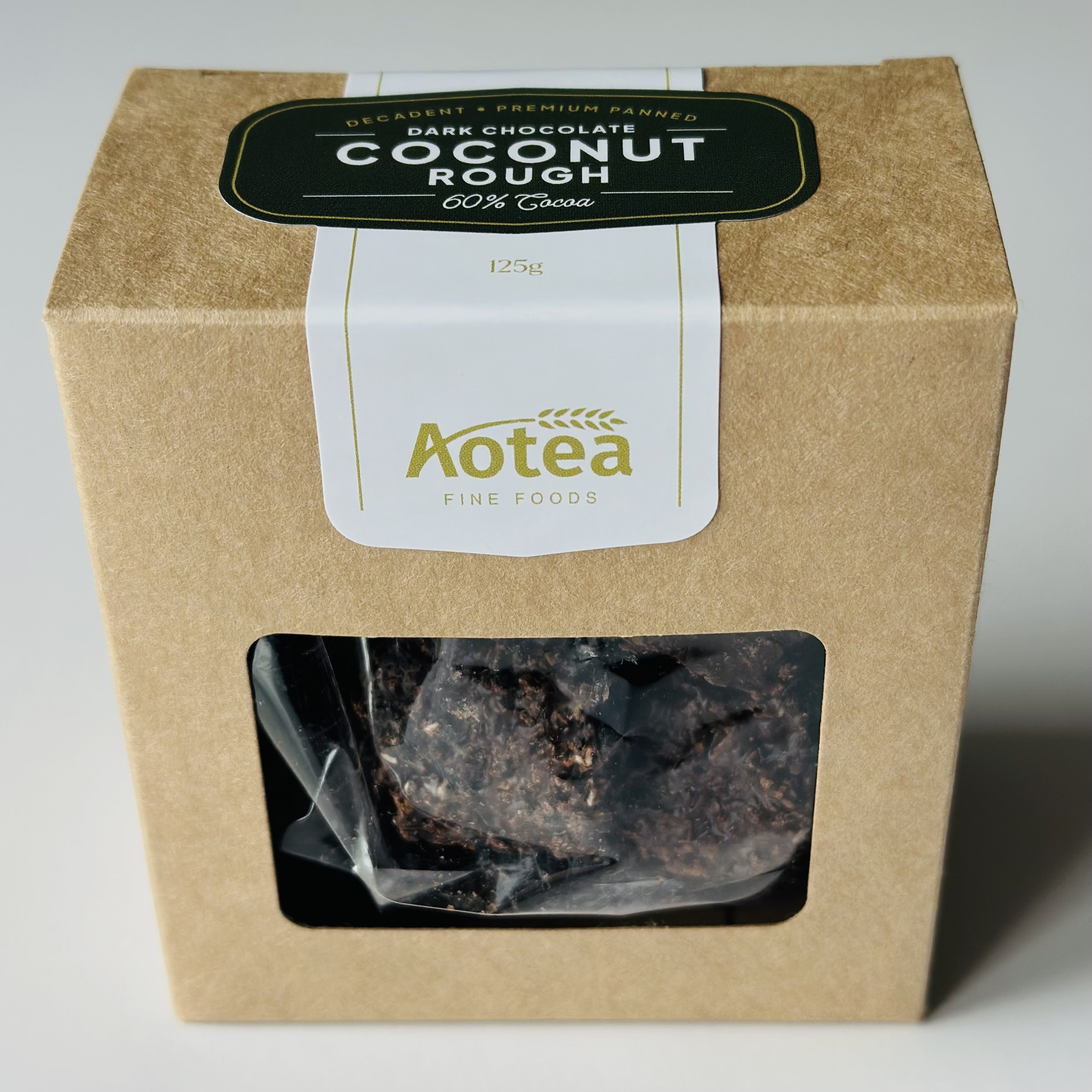 Aotea Fine Foods Dark Chocolate Coconut Rough 125g