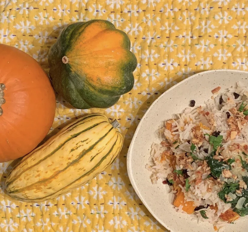 Made a vegetable Biryani one night and it was to die for! With golden raisins, currants, and sweet potatoes. 