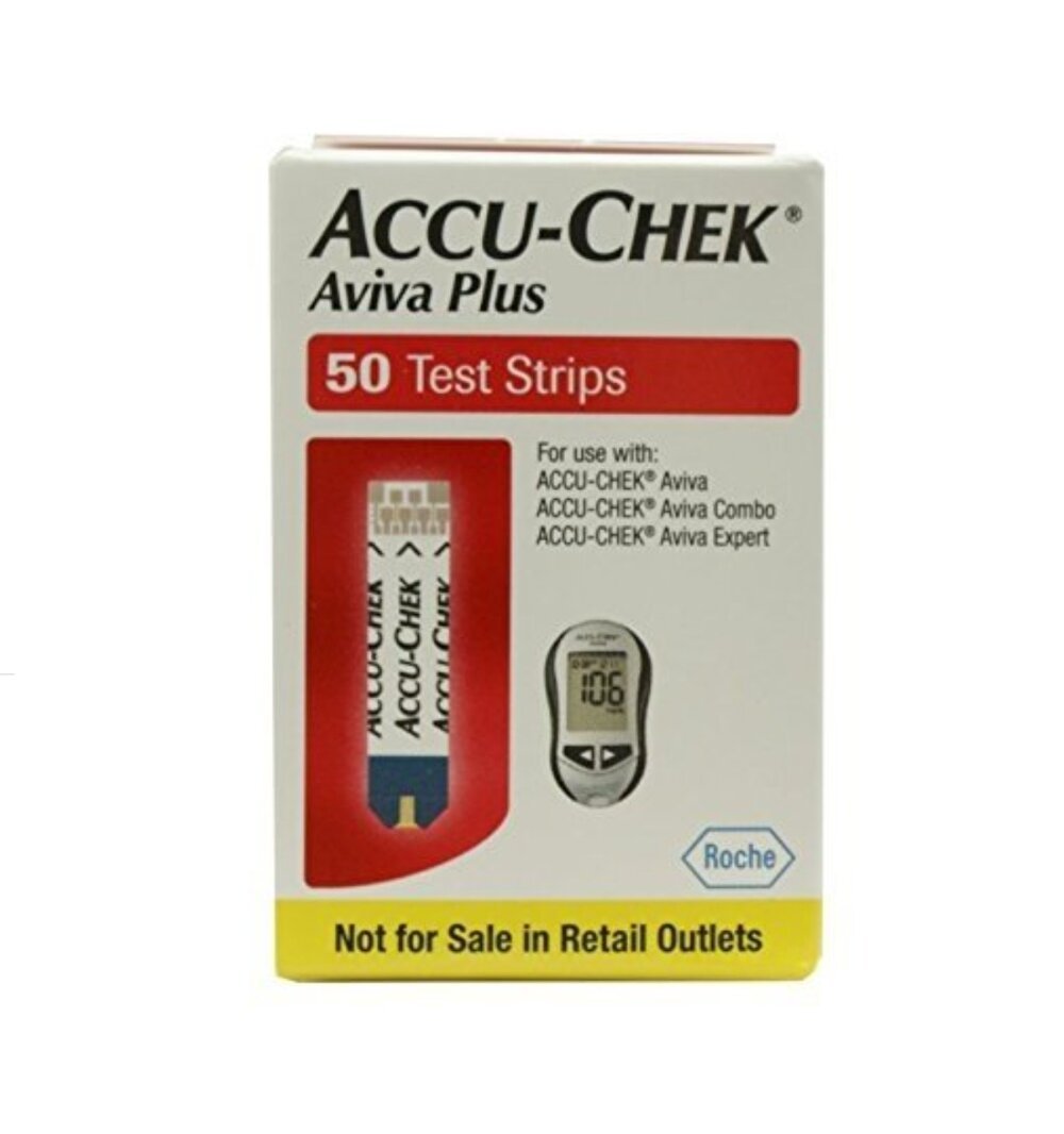 Accu-Chek Aviva Plus Blood Glucose Diabetic Test Strips 50ct Not For Retail Sale