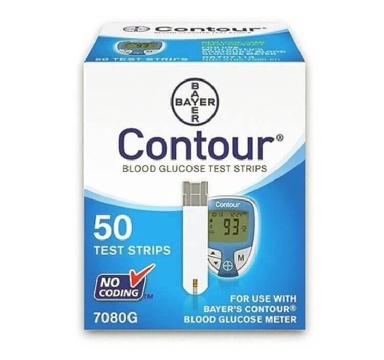 Bayer Contour 50ct Blood Glucose Diabetic Test Strips