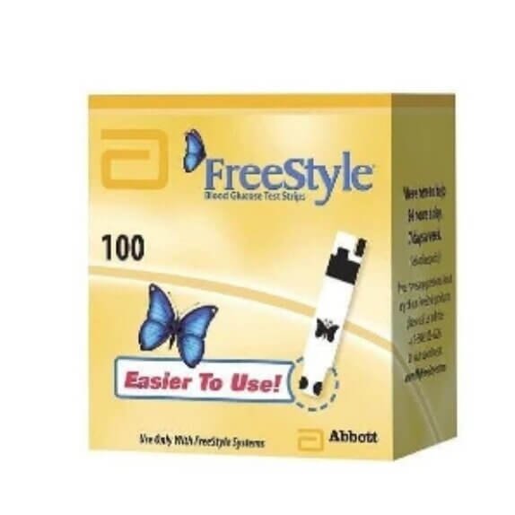 FreeStyle 100ct Blood Glucose Diabetic Test Strips