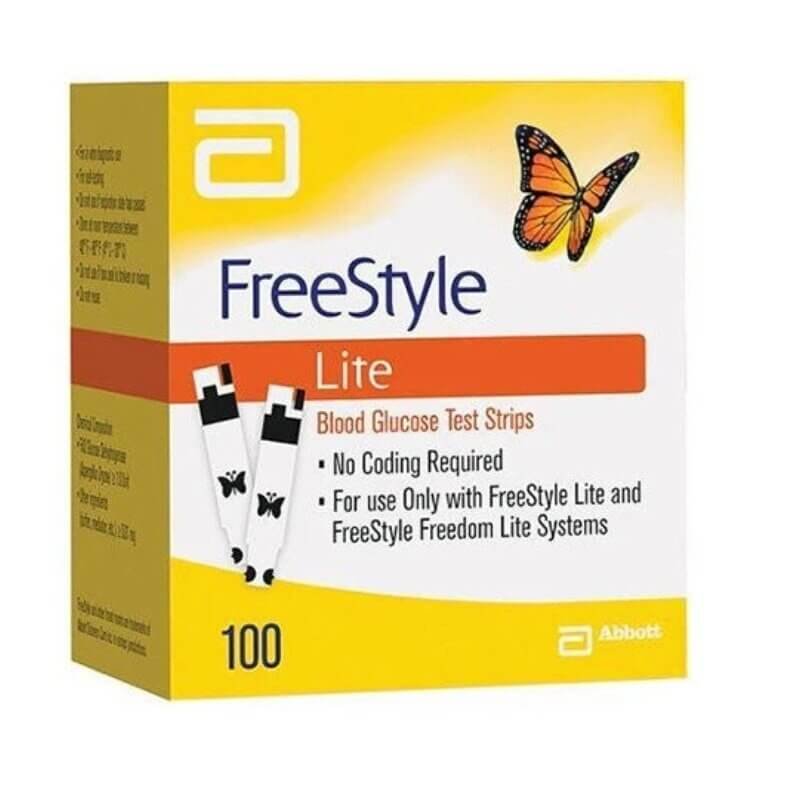 FreeStyle Lite 100ct Blood Glucose Diabetic Test Strips