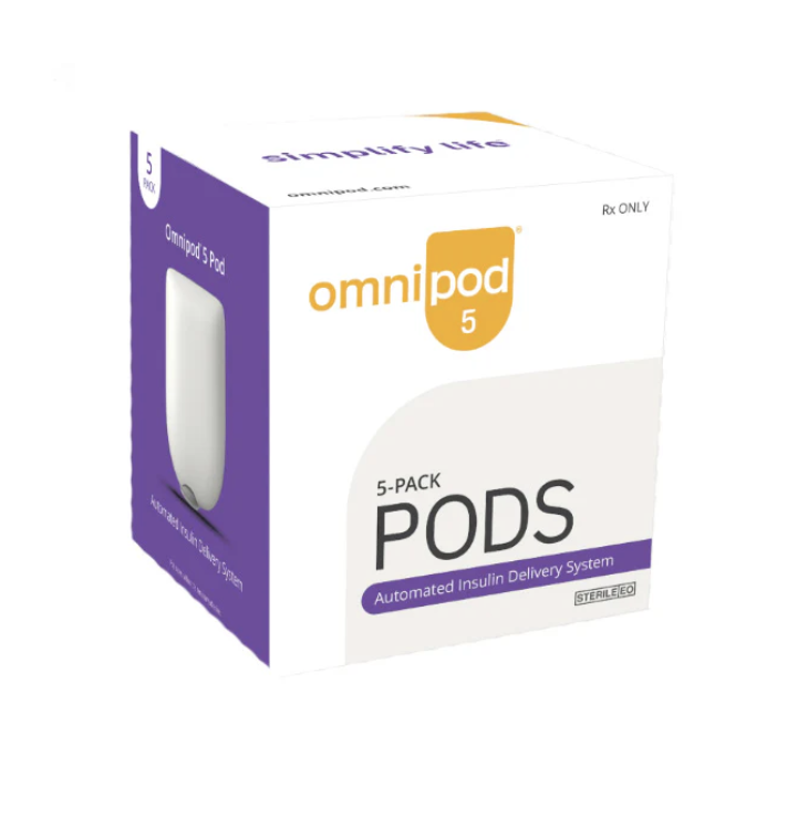 Omnipod 5, 5 Pack Purple Pods